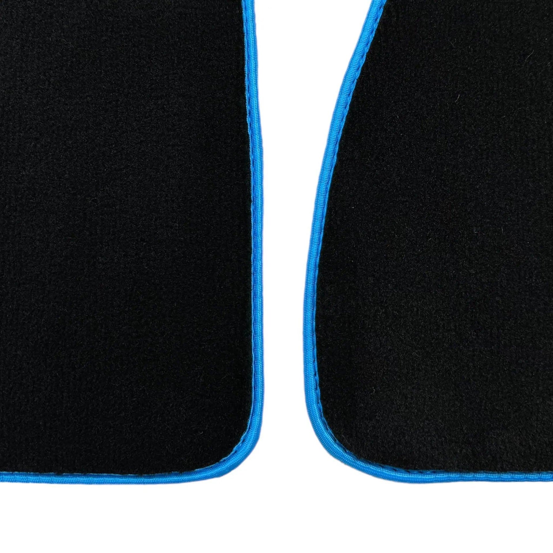 Black Floor Mats For BMW X5 Series G05 | Sky Blue Trim - AutoWin