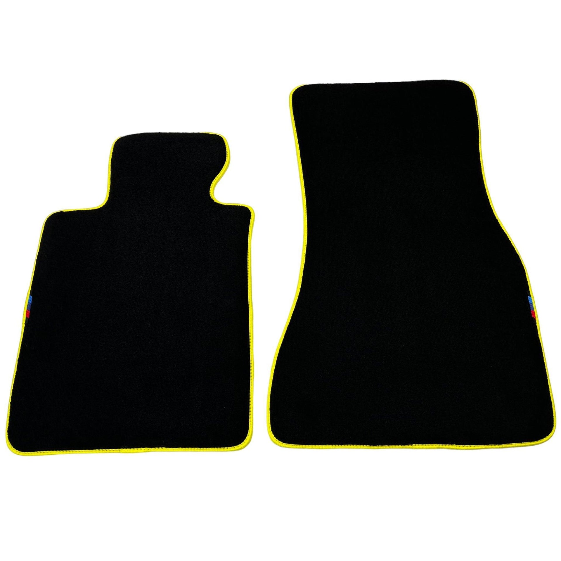 Black Floor Mats For BMW X5 Series G05 | Yellow Trim - AutoWin