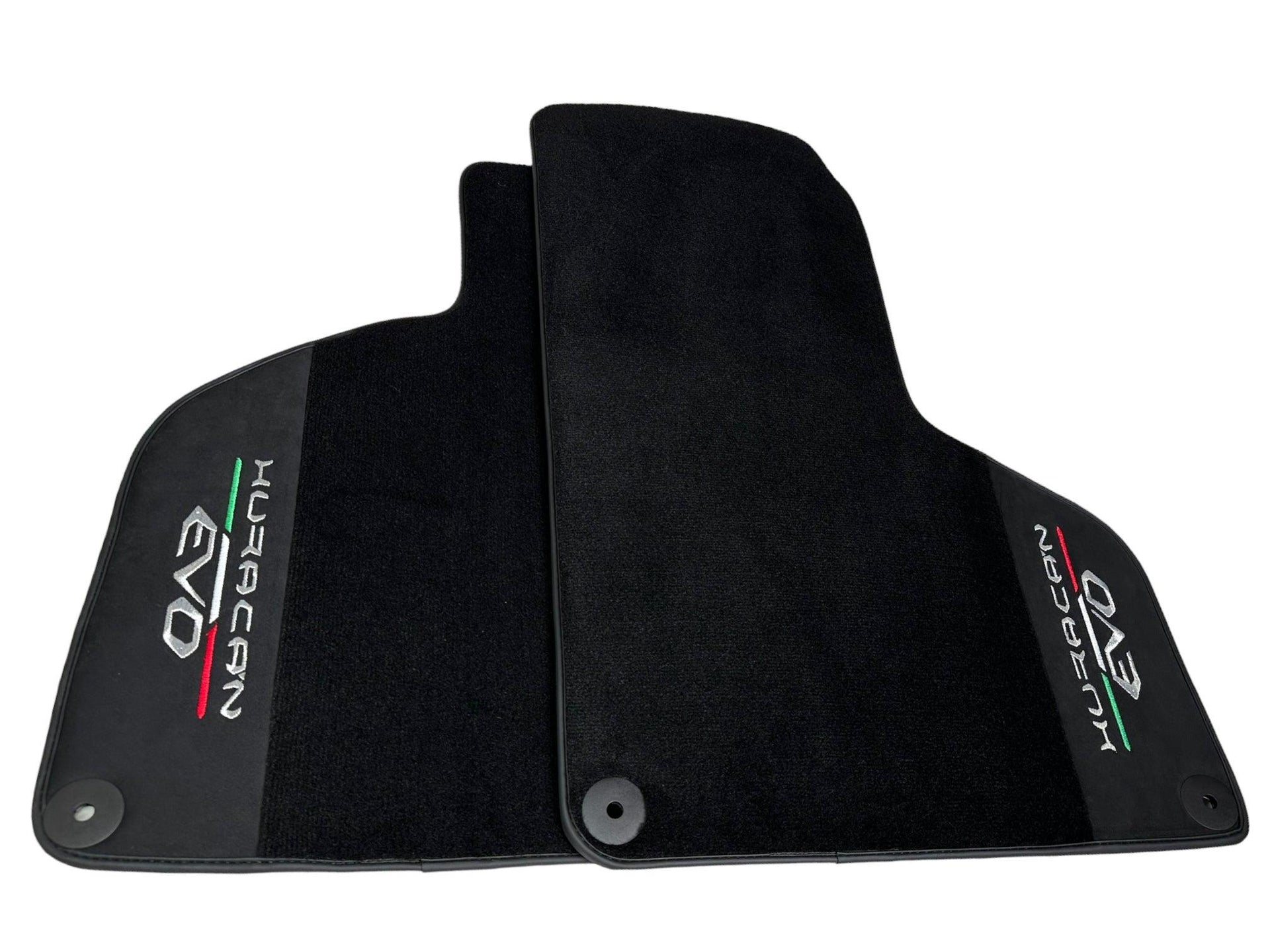 Lamborghini Huracan EVO (2014-2023): Black Leather Floor Mats