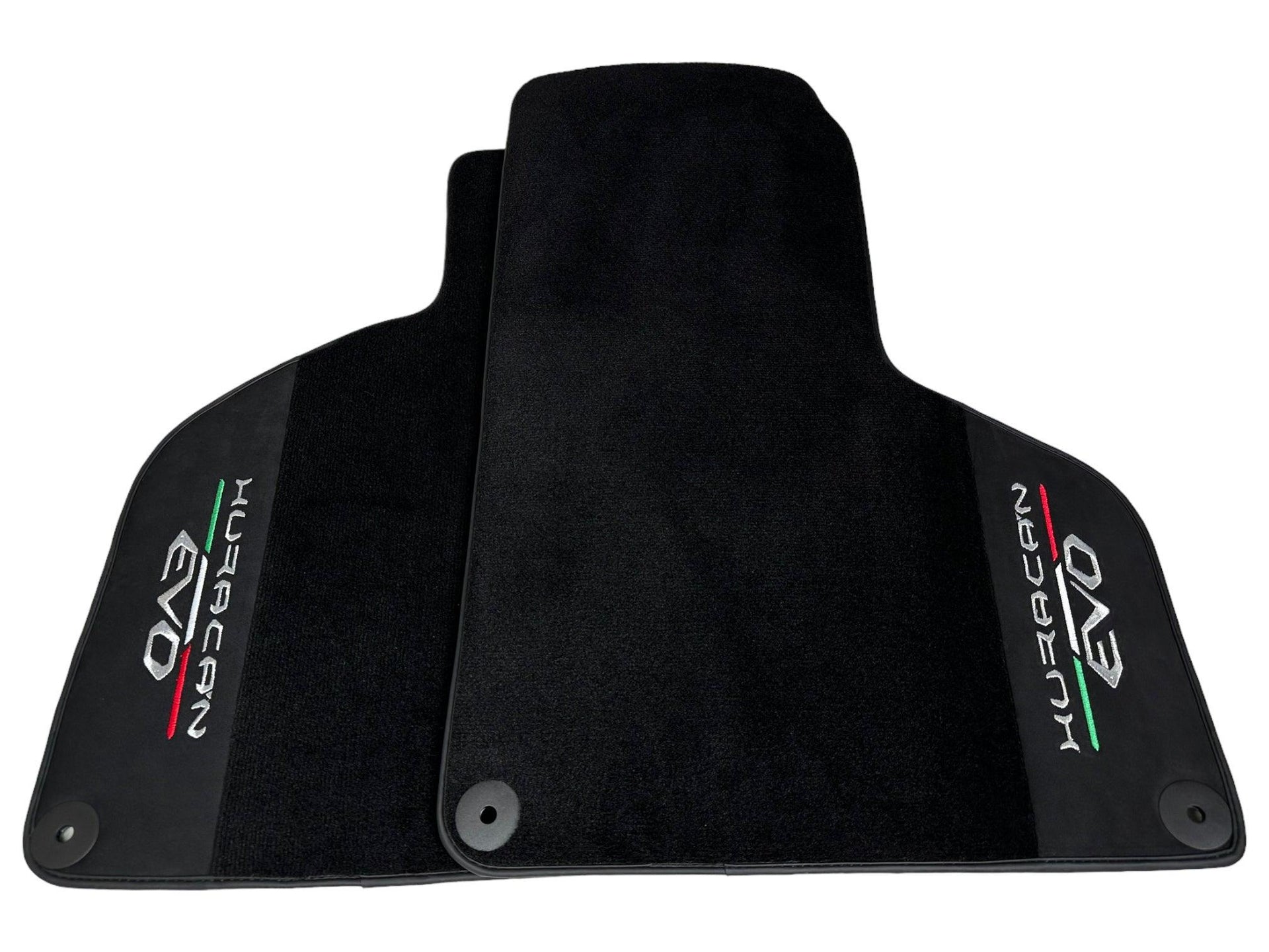 Lamborghini Huracan EVO (2014-2023): Black Leather Floor Mats