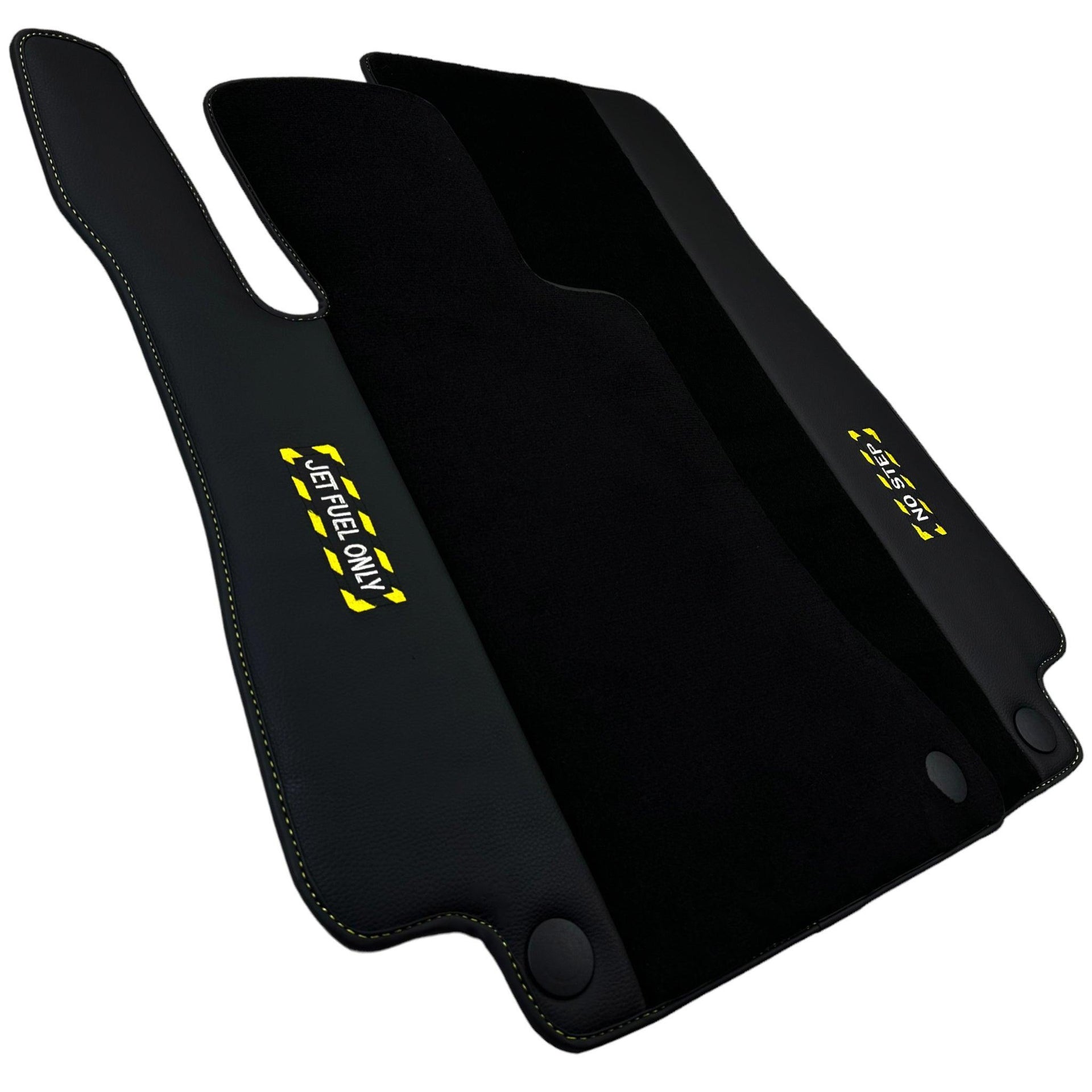 Black Floor Mats For Mercedes Benz C-Class S203 Estate 4Matic (2001-2007) | Fighter Jet Edition - AutoWin
