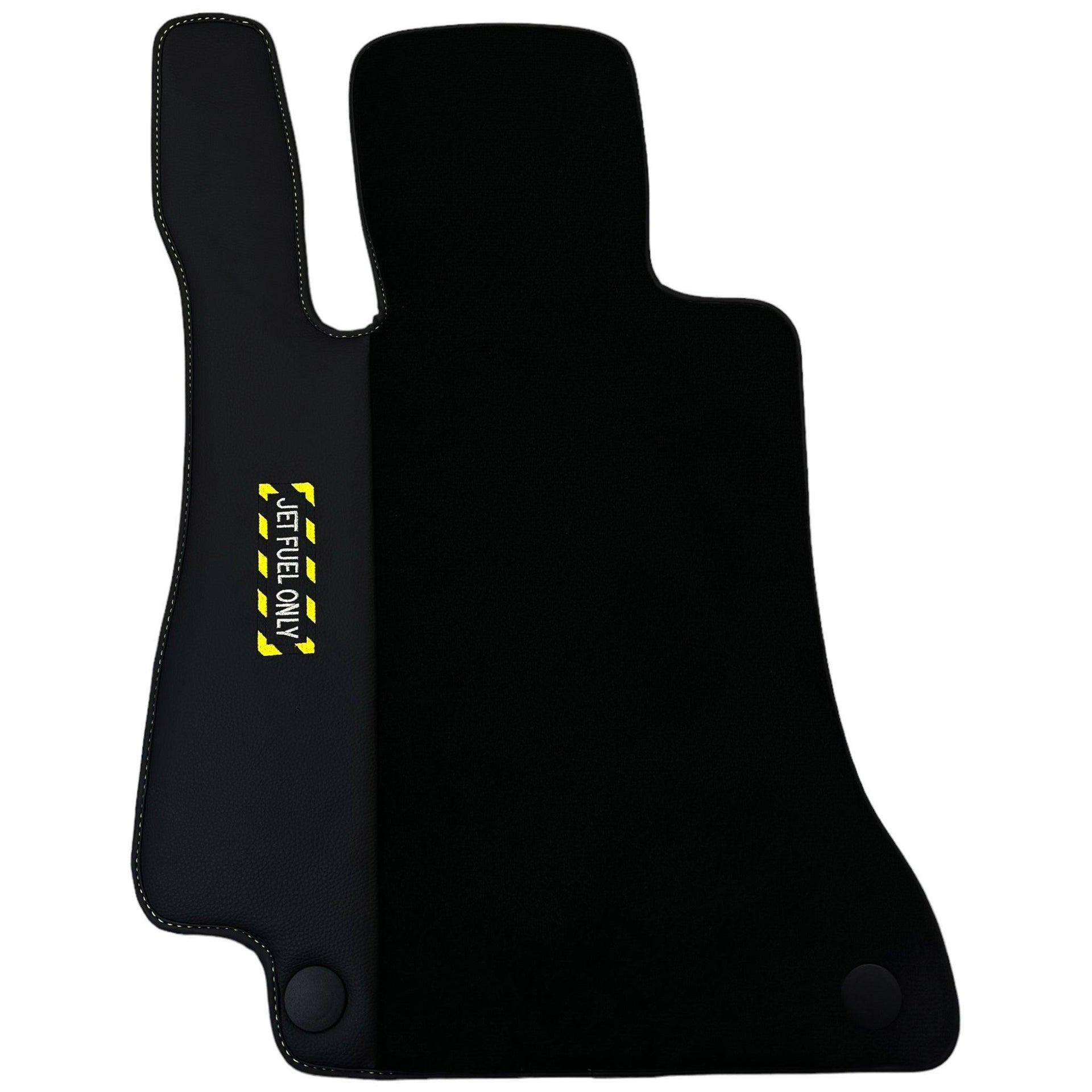 Black Floor Mats For Mercedes Benz CLS-Class C218 Coupe (2011-2014) | Fighter Jet Edition - AutoWin