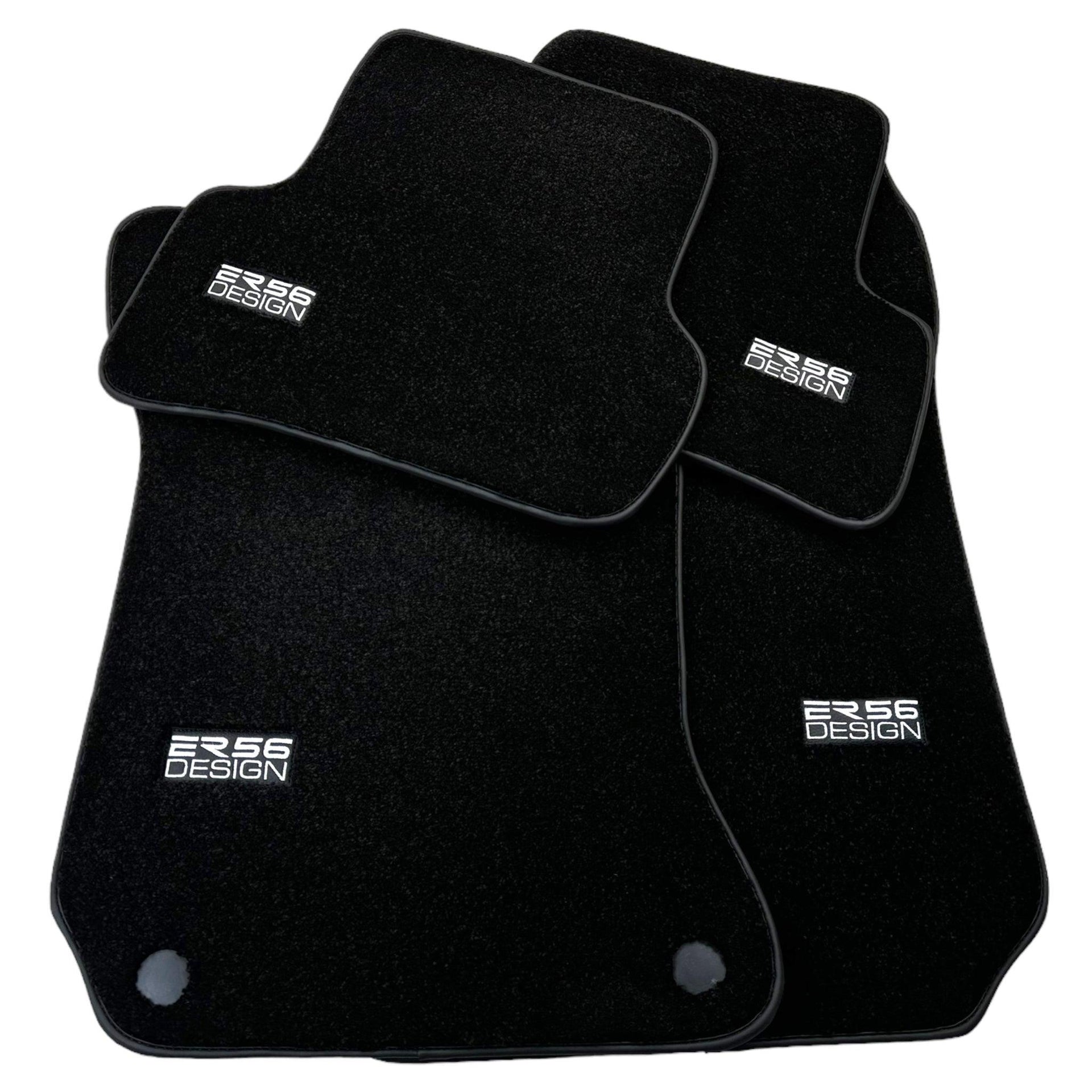 Black Luxury Floor Mats For Mercedes Benz S-Class W221 (2005-2013) Short Wheelbase | ER56 Design - AutoWin