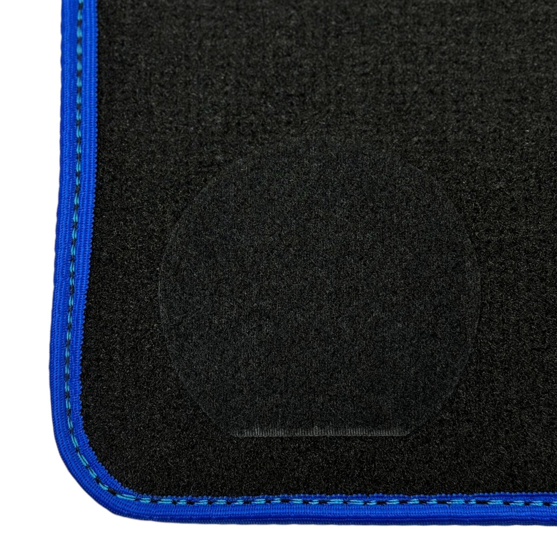 Black Mats For BMW 3 Series E36 Convertible | Blue Trim - AutoWin