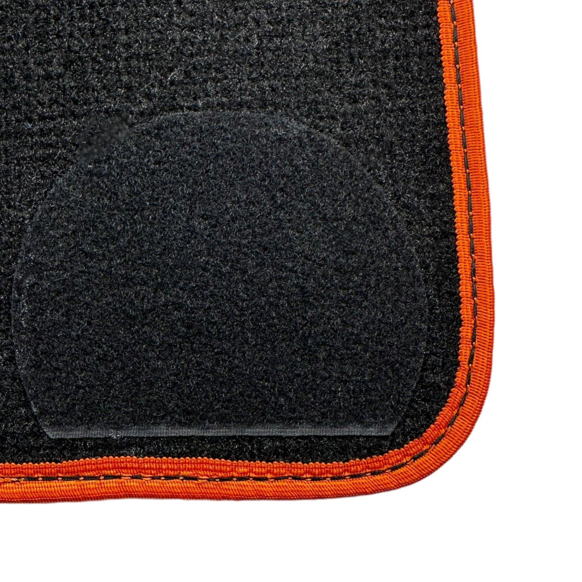Black Mats For BMW 4 Series G23 Convertible | Orange Trim - AutoWin