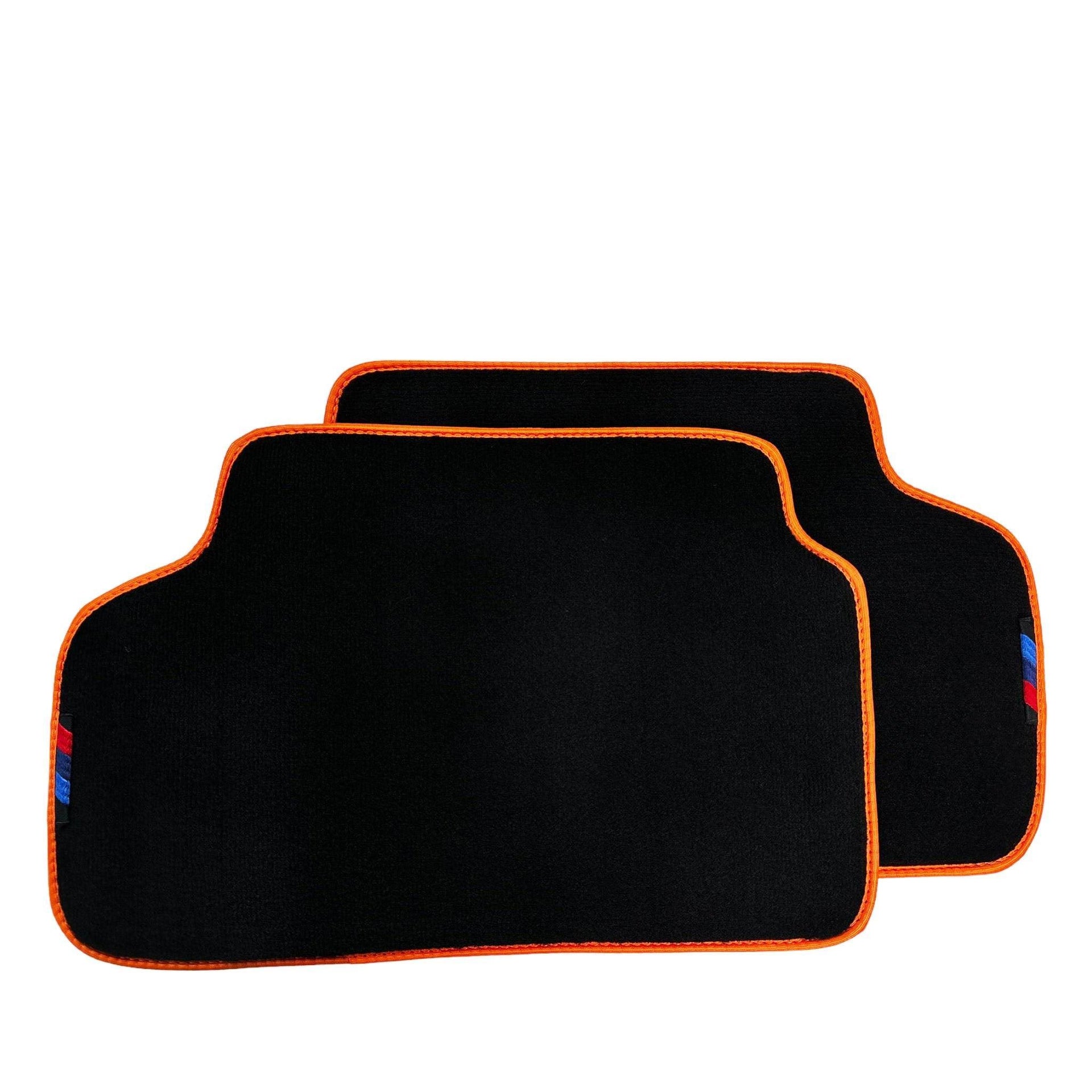 Black Mats For BMW M3 E93 | Orange Trim - AutoWin