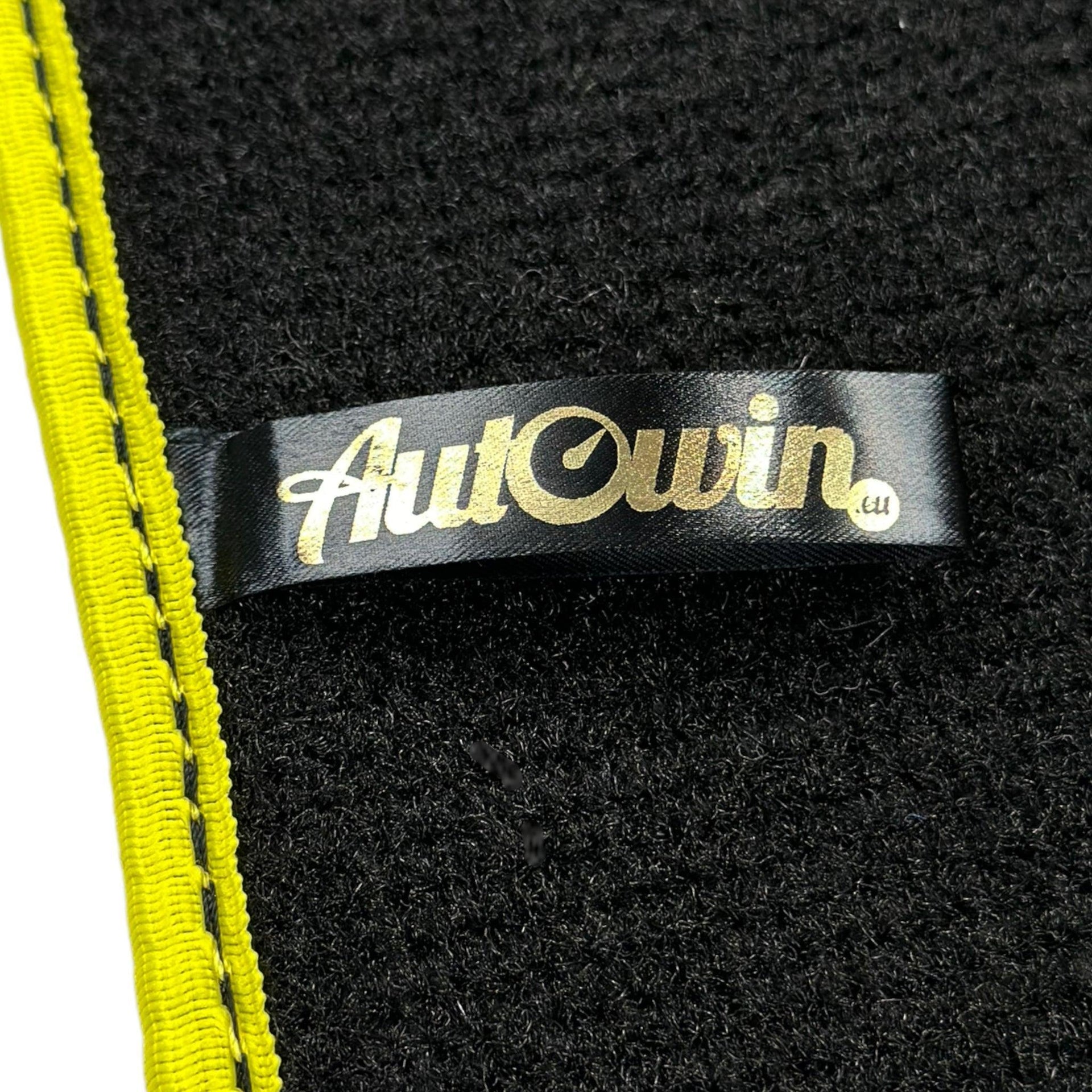 Black Mats For BMW M5 E34 | Yellow Trim - AutoWin