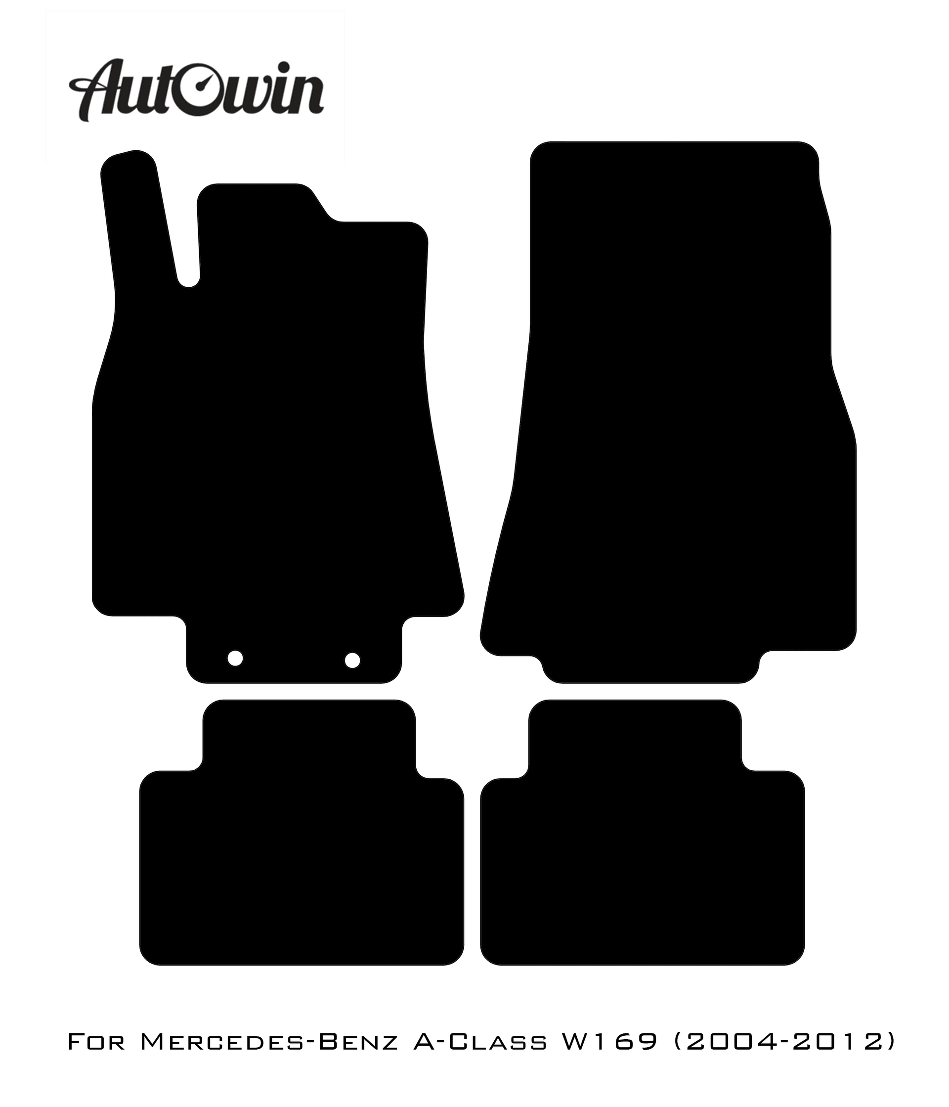 Blue Floor Mats For Mercedes Benz A-Class W169 (2004-2012) | Limited Edition - AutoWin