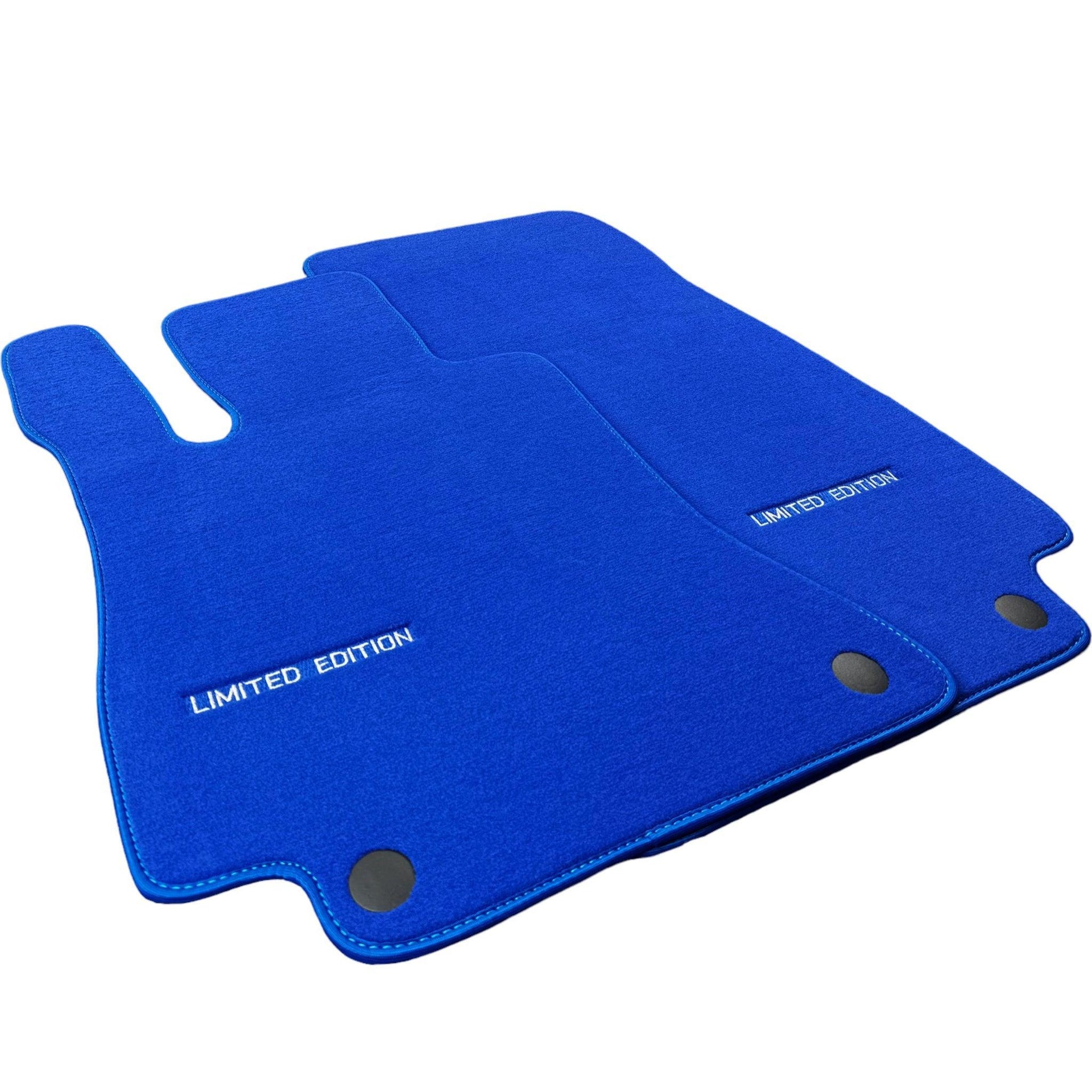 Blue Floor Mats For Mercedes Benz A-Class W177 Hybrid (2019-2023) | Limited Edition - AutoWin