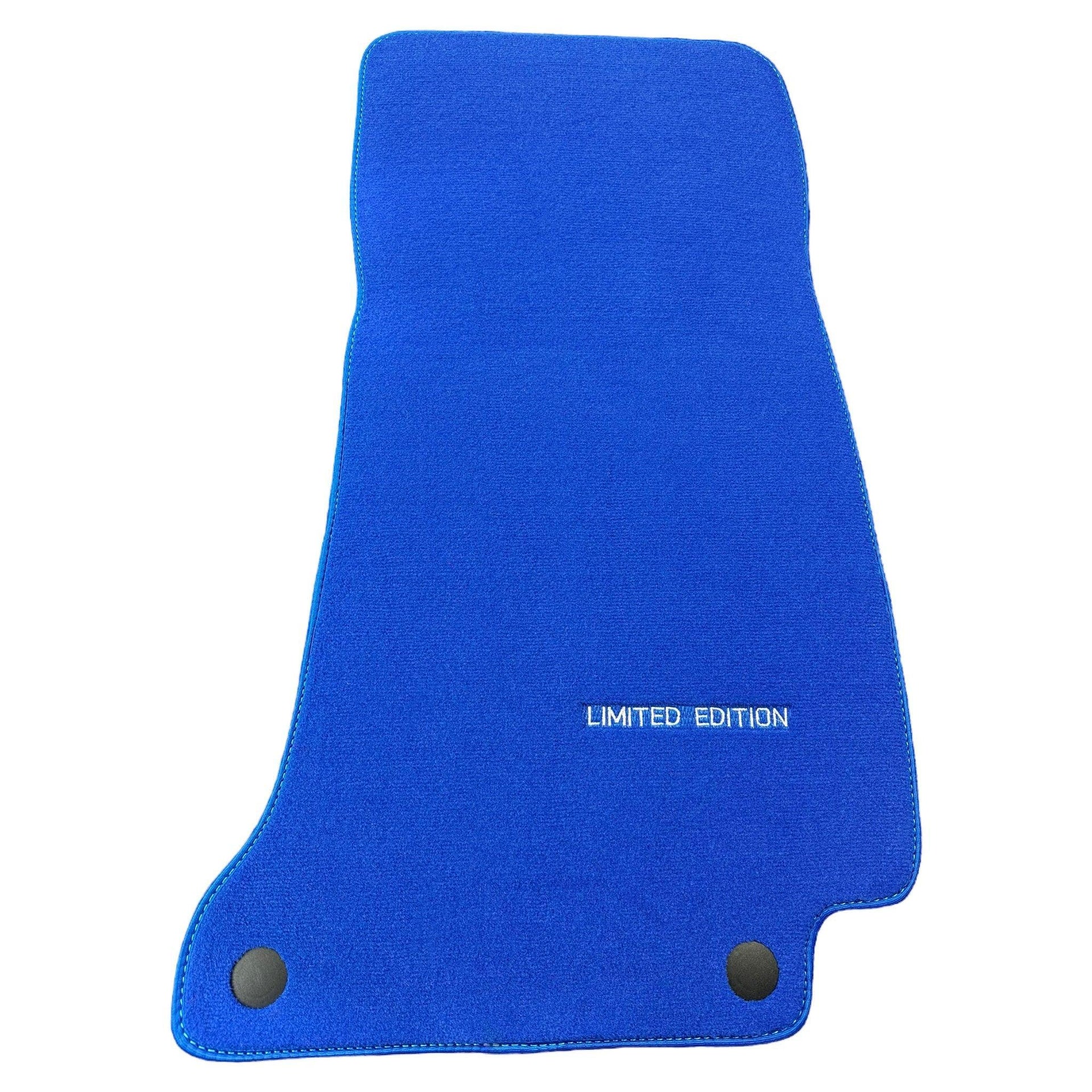 Blue Floor Mats For Mercedes Benz GLS-Class X166 (2016-2019) | Limited Edition - AutoWin