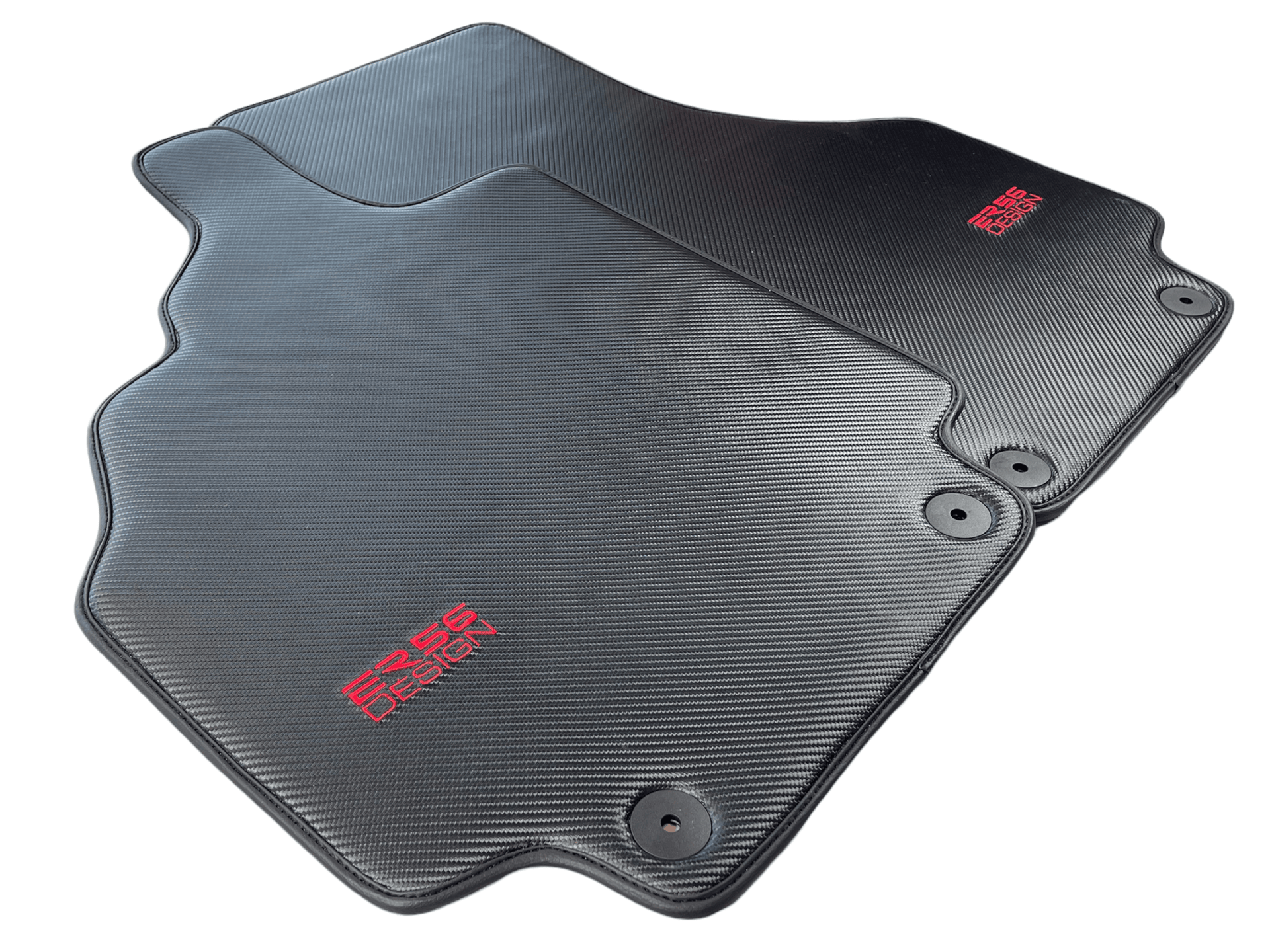 Carbon Fiber Leather Floor Mats for Audi R8 (2007-2015) - AutoWin