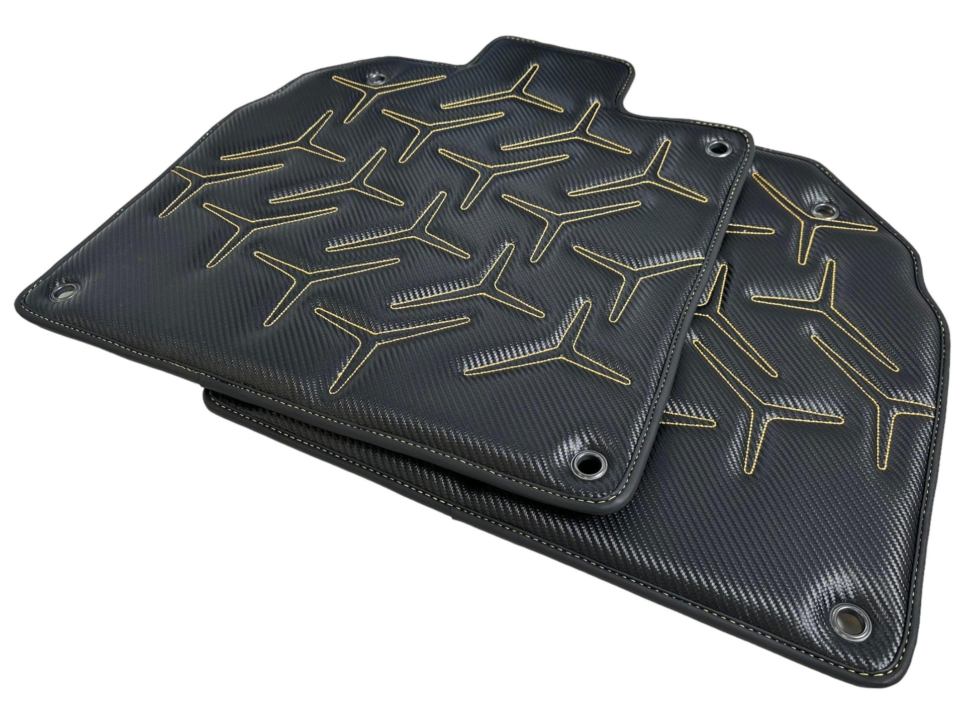 Carbon Leather Floor Mats for Lamborghini Aventador SV - AutoWin