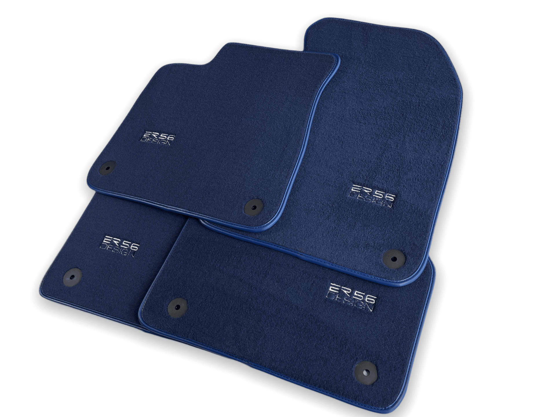 Dark Blue Floor Mats for Audi A4 - B5 Facelift Sedan (1999-2001) | ER56 Design - AutoWin