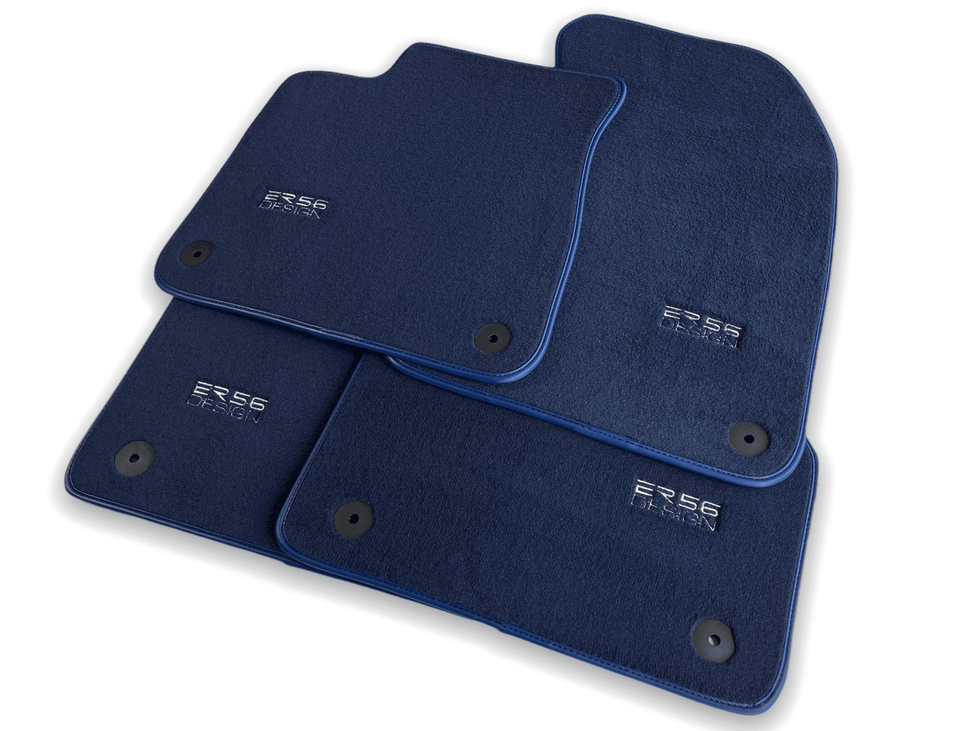 Dark Blue Floor Mats for Audi A4 - B5 Sedan (1995 - 1999) | ER56 Design - AutoWin