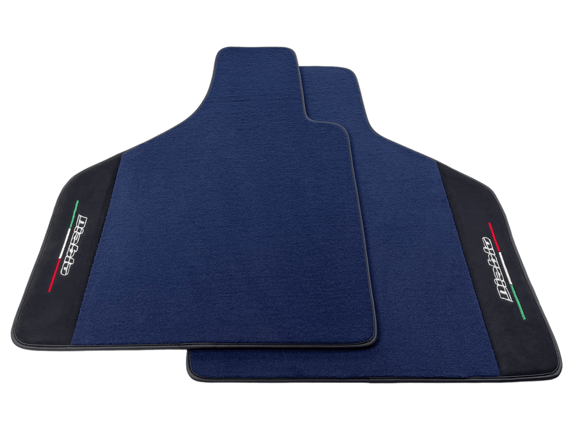 Dark Blue Floor Mats for Lamborghini Diablo 1990-2001 With Alcantara Leather - AutoWin