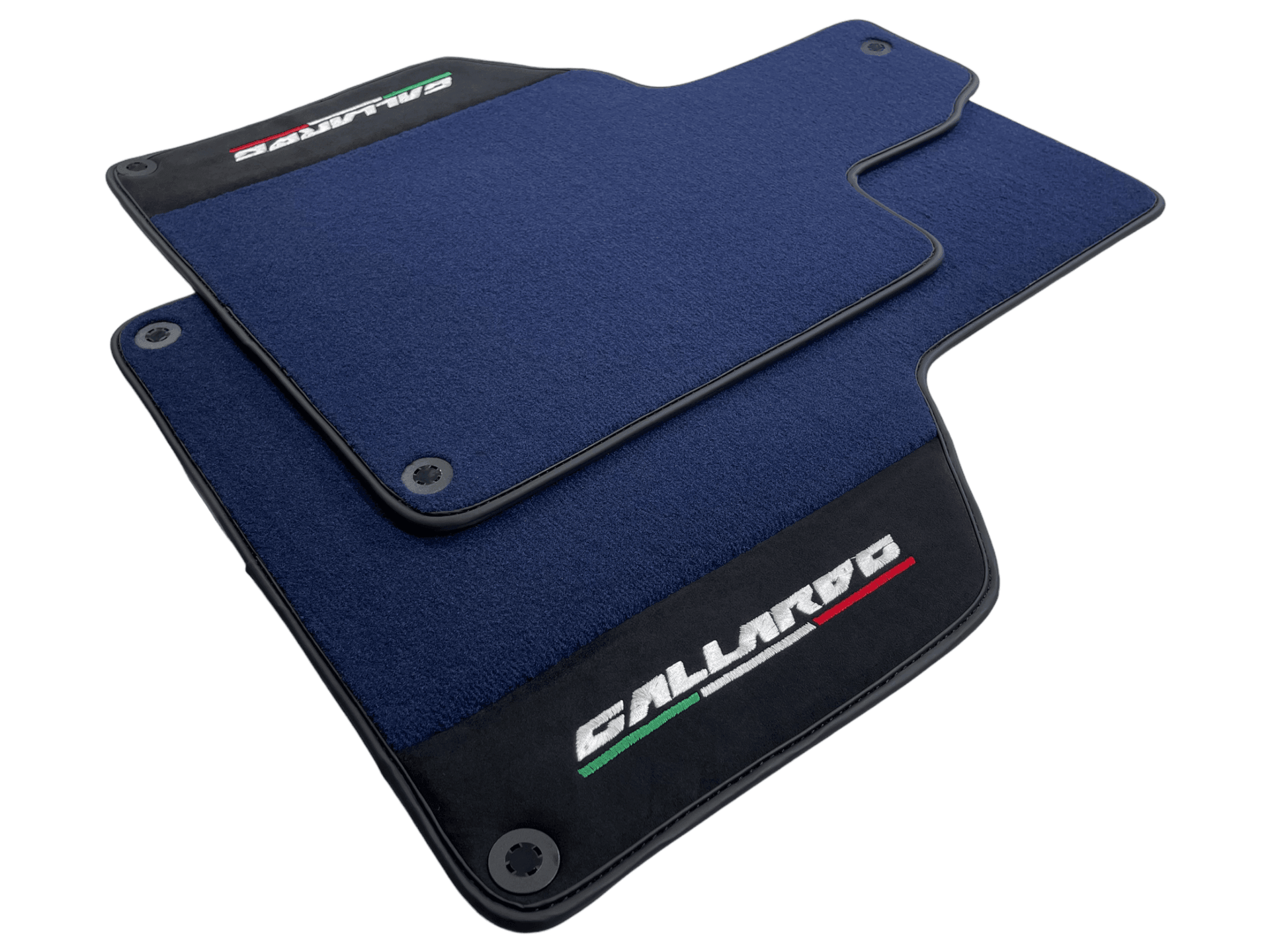 Dark Blue Floor Mats for Lamborghini Gallardo With Alcantara Leather - AutoWin