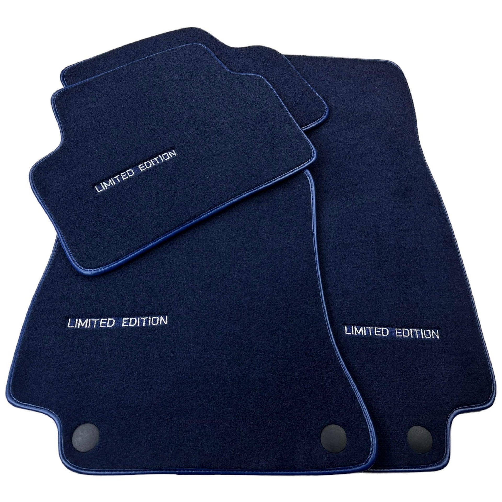Dark Blue Floor Mats For Mercedes Benz S-Class W222 (2013-2020) Short Wheelbase | Limited Edition - AutoWin