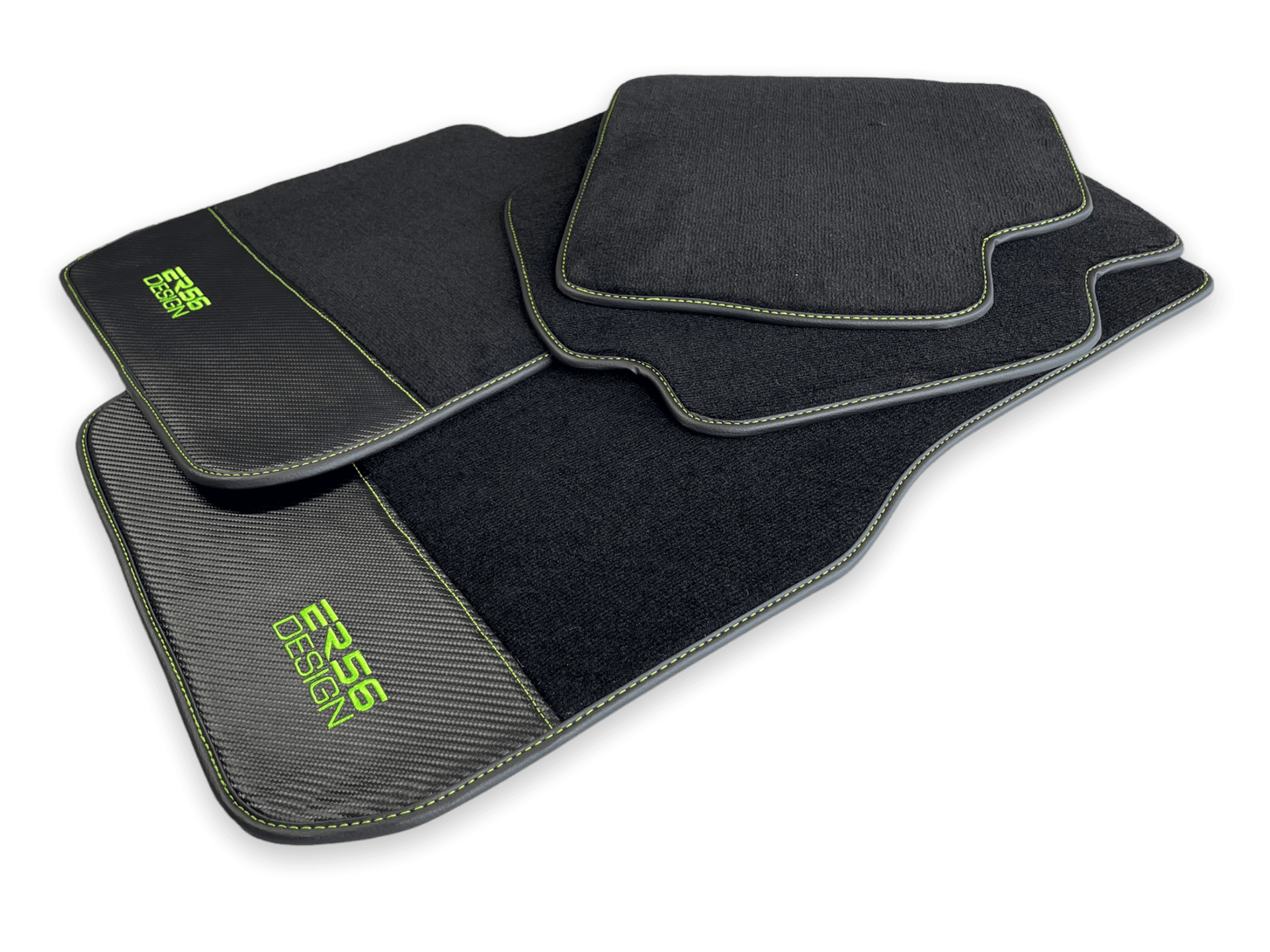 Floor Mats For BMW 7 Series F02 Carbon Leather Er56 Design - AutoWin