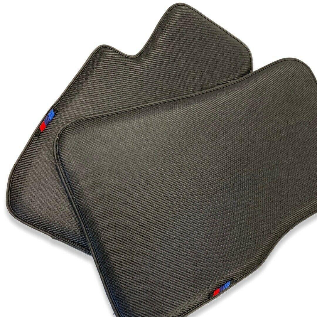 Floor Mats For BMW M2 G87 Autowin Brand Carbon Fiber Leather - AutoWin