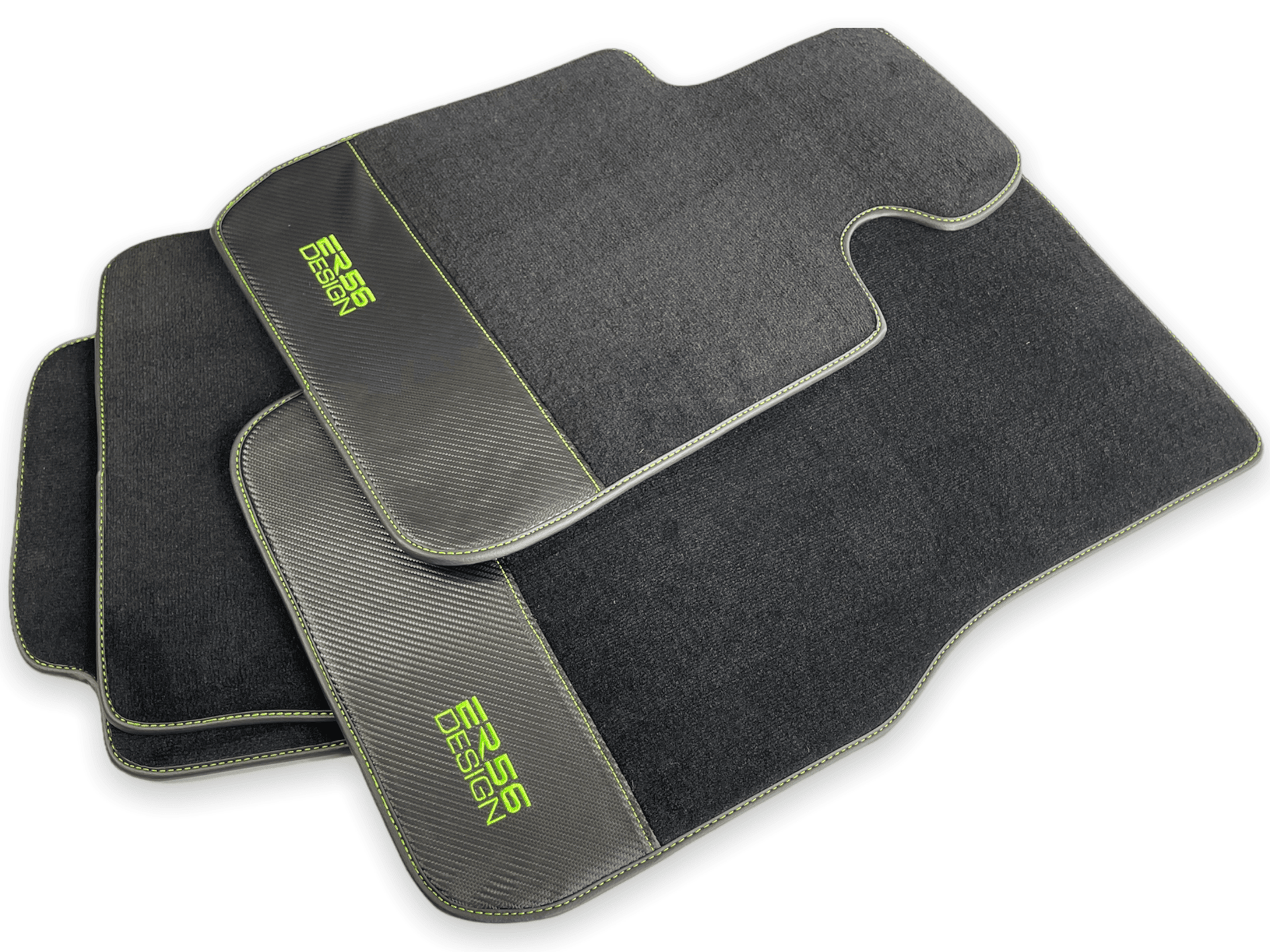 Floor Mats For BMW M4 G83 Convertible Carbon Leather Er56 Design - AutoWin