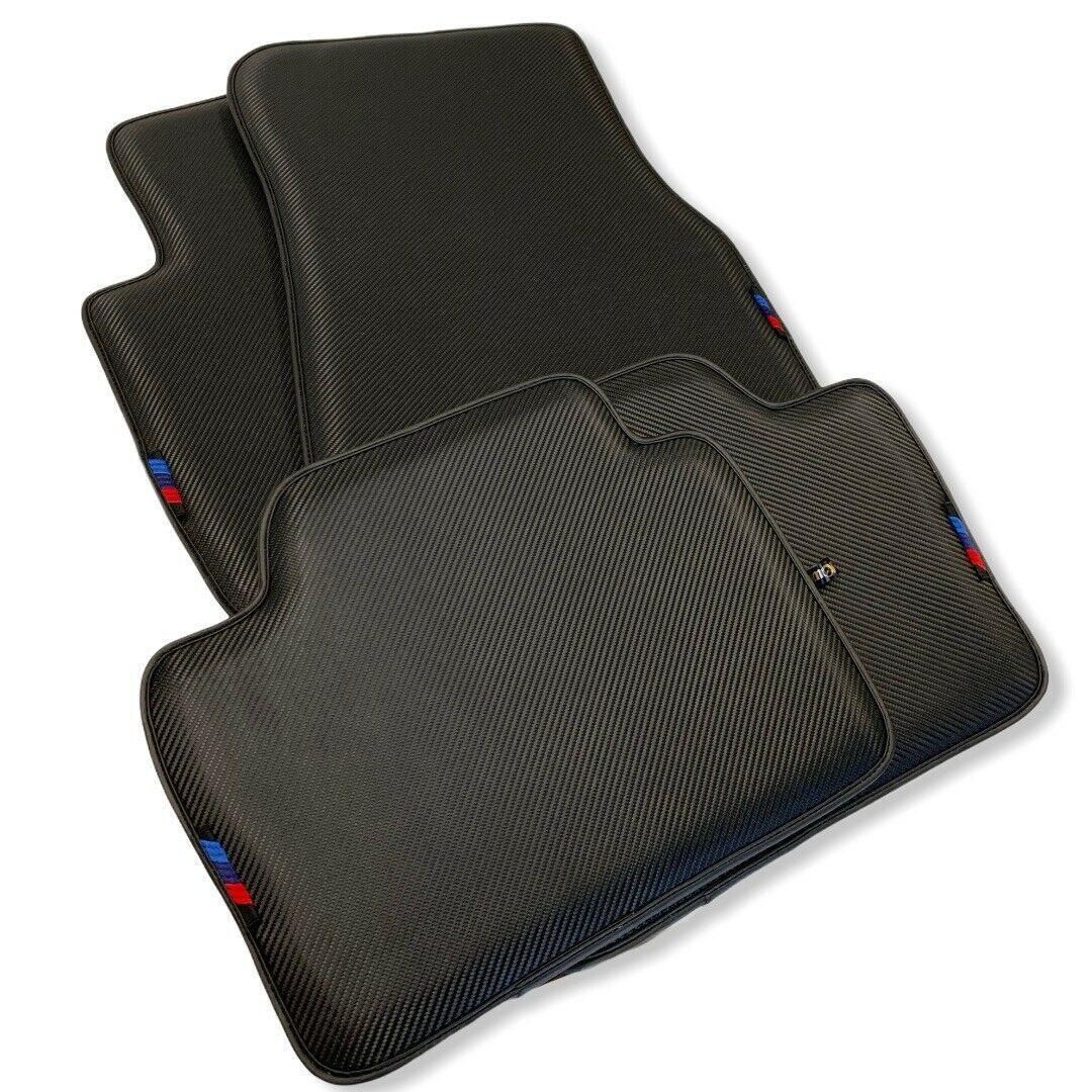 Floor Mats For BMW X5M F85 SUV Autowin Brand Carbon Fiber Leather - AutoWin