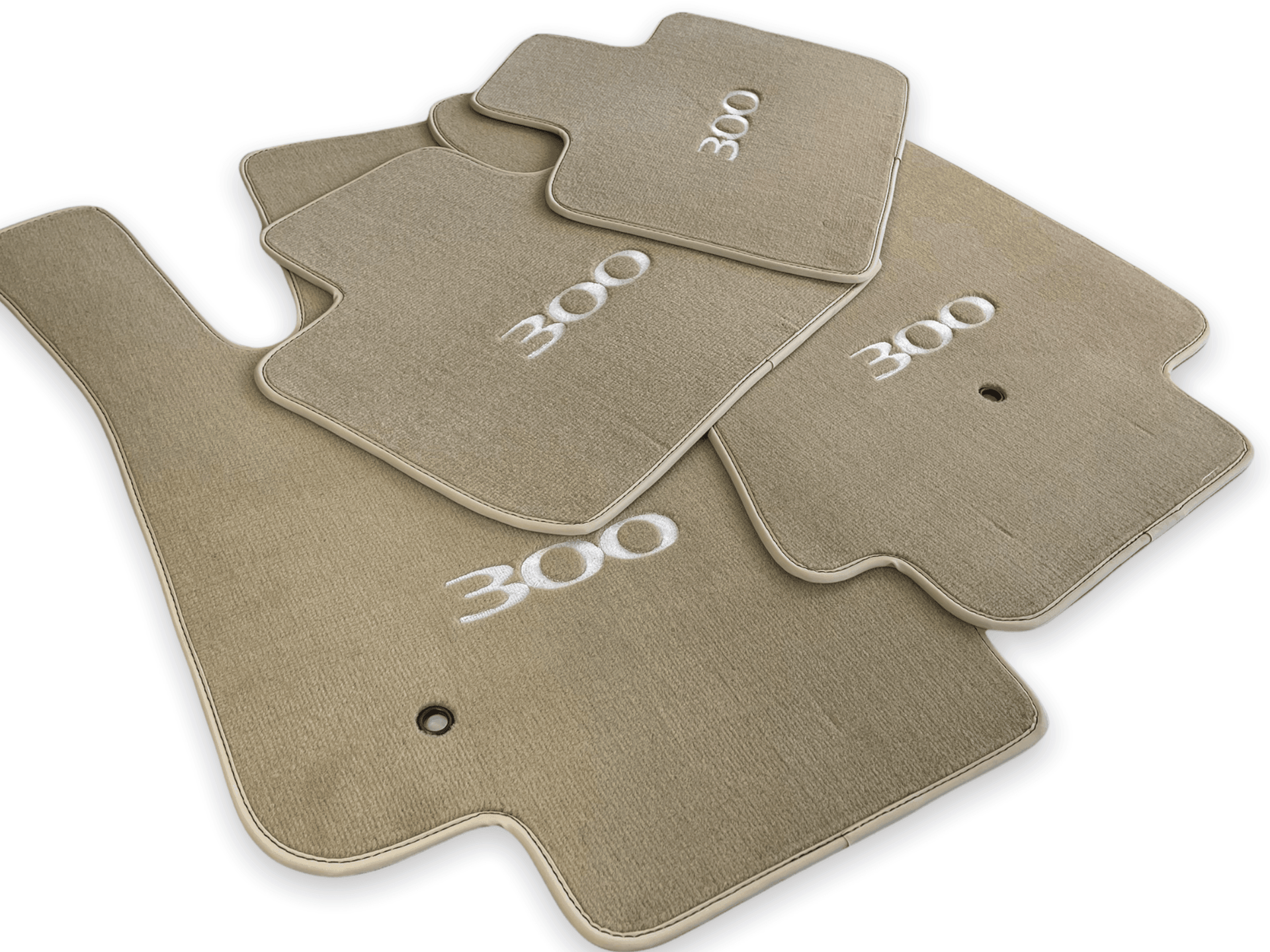 Floor Mats For Chrysler 300C Beige 2011-2022 - AutoWin