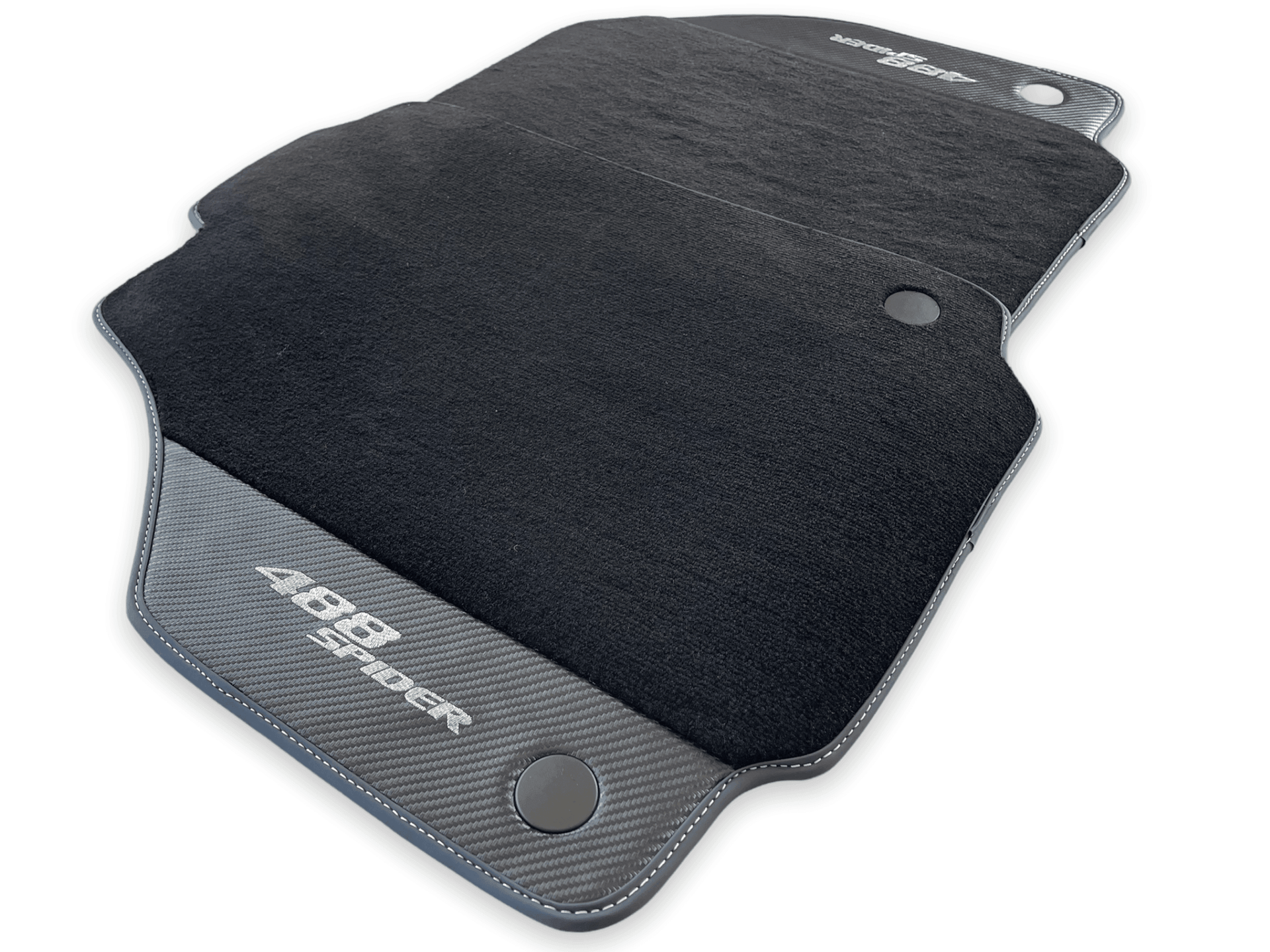 Floor Mats For Ferrari 488 Spider 2015-2022 Carbon Fiber AutoWin Brand IT Edition - AutoWin