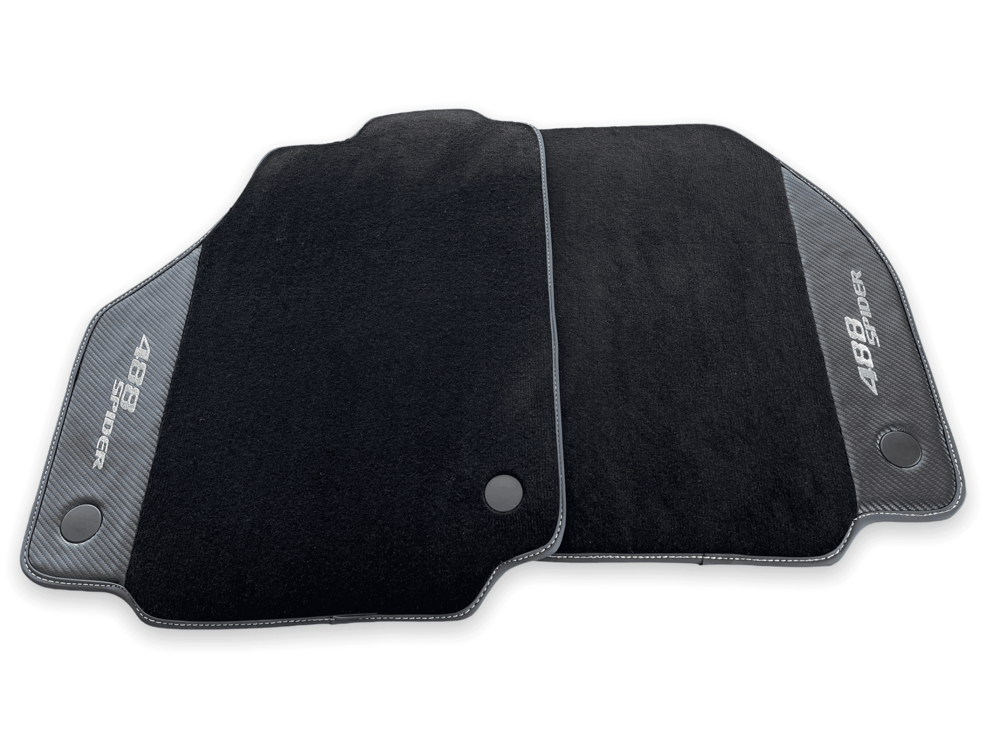 Floor Mats For Ferrari 488 Spider 2015-2022 Carbon Fiber AutoWin Brand IT Edition - AutoWin