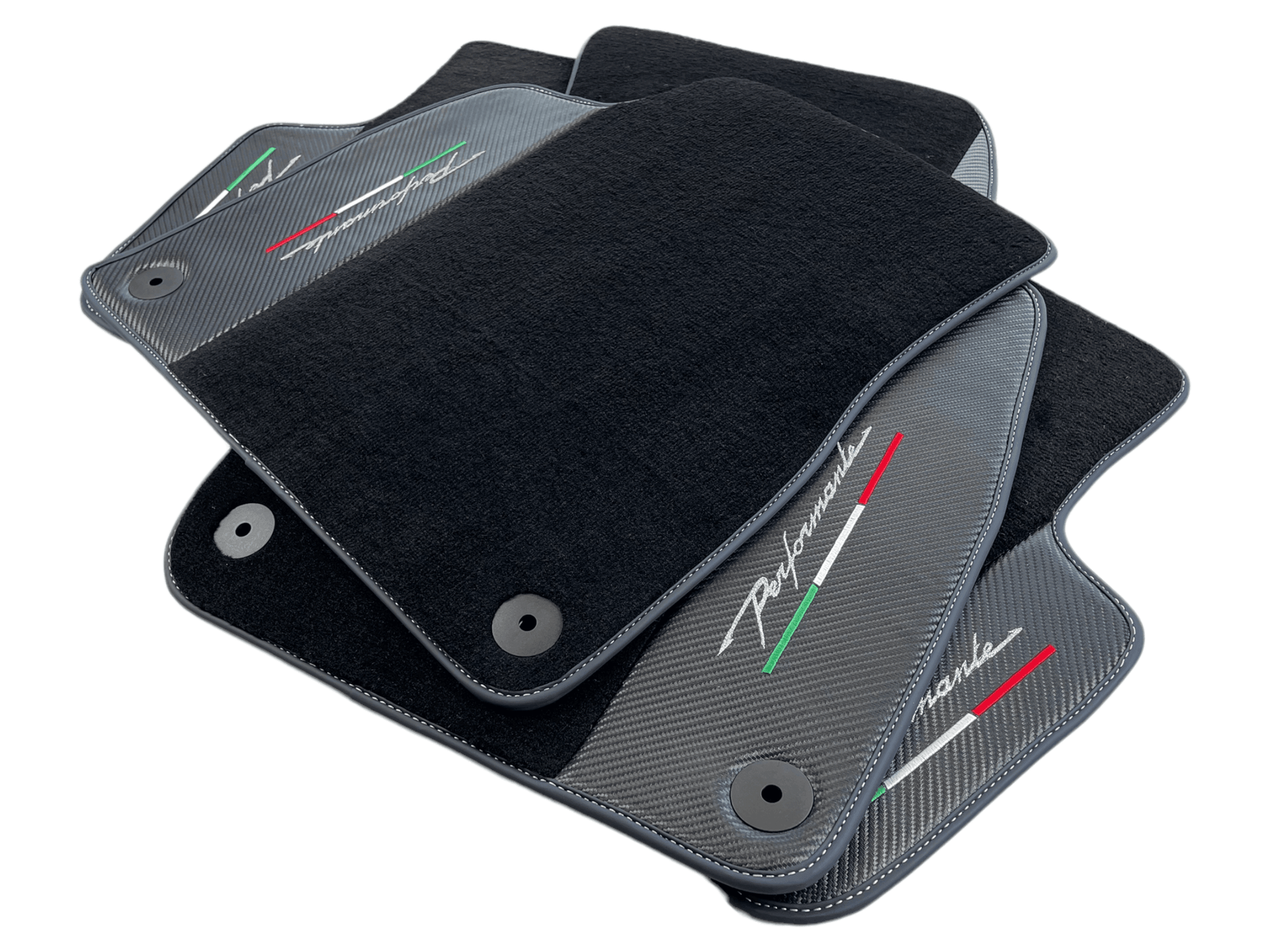 Floor Mats For Lamborghini Urus Performante With Carbon Leather - AutoWin