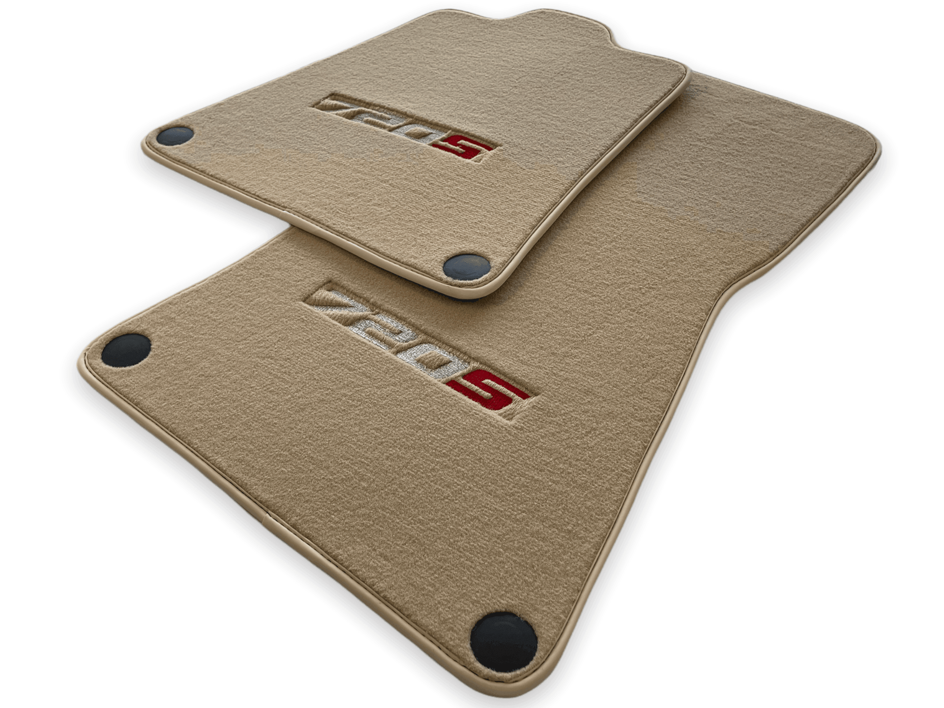 Floor Mats For McLaren 720S Beige Tailored Carpets Set AutoWin - AutoWin