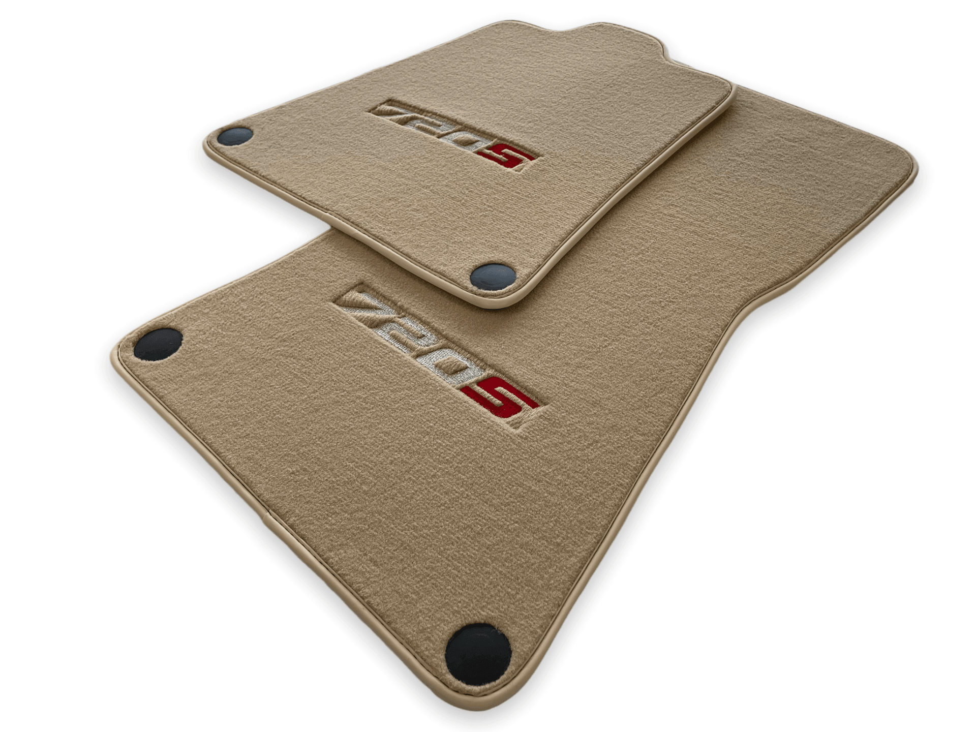 Floor Mats For McLaren 720S Beige Tailored Carpets Set AutoWin - AutoWin