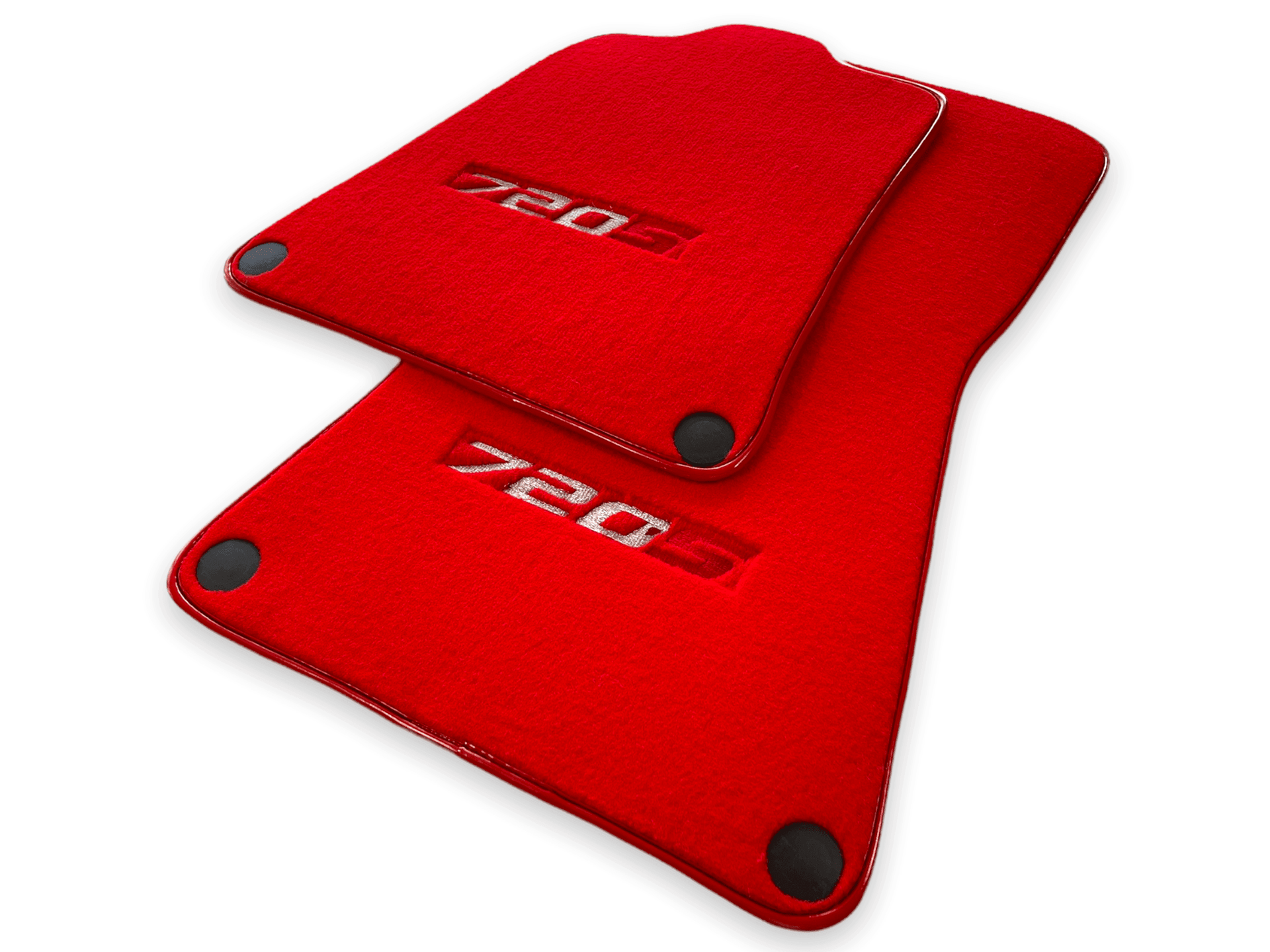 Floor Mats For McLaren 720S Red Tailored Carpets Set AutoWin - AutoWin