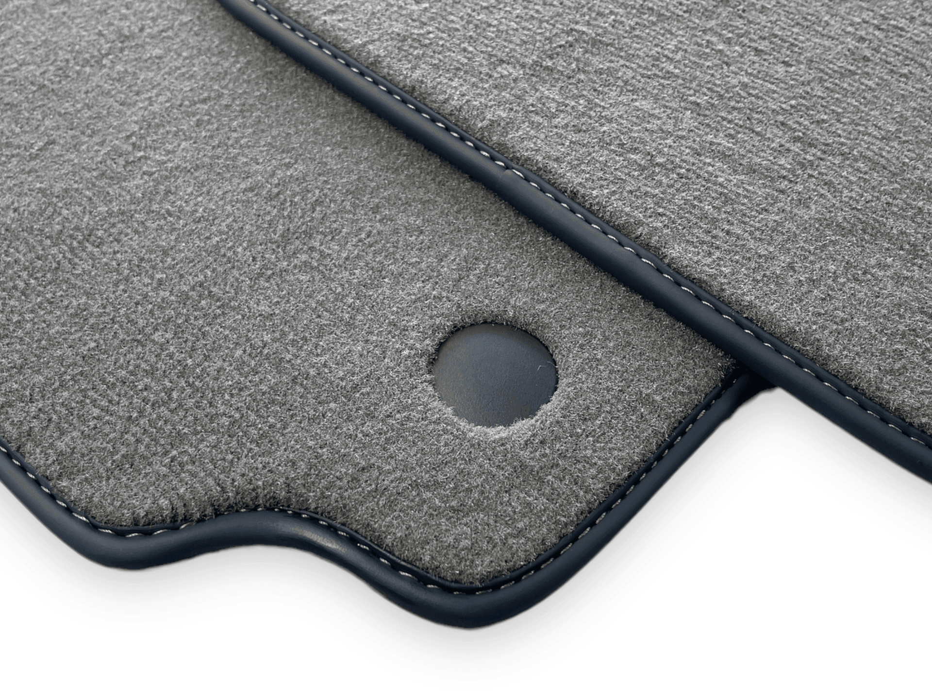 Gray Floor Mats For Ferrari 488 Spider 2015-2022 Alcantara Leather - AutoWin