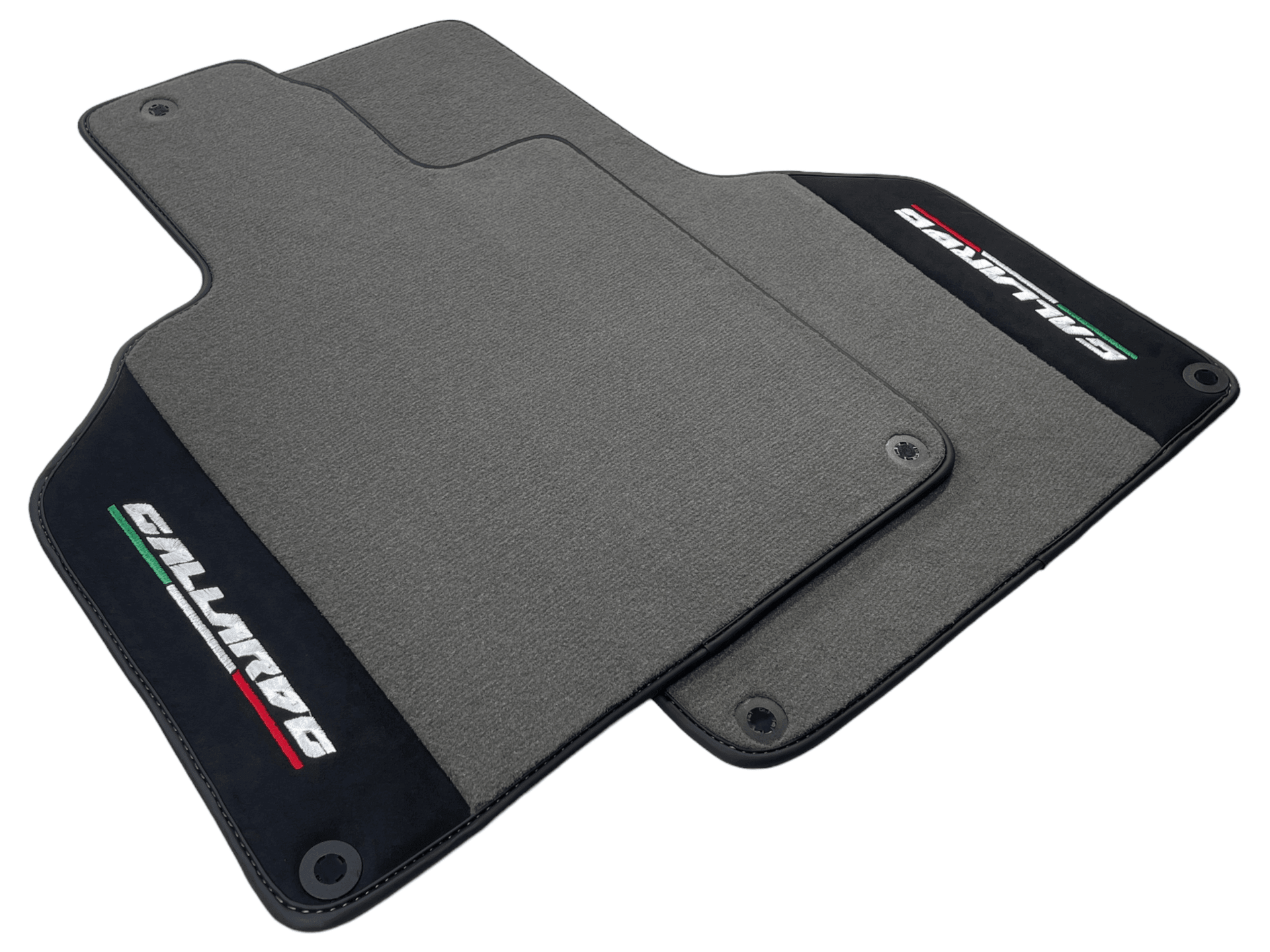 Gray Floor Mats for Lamborghini Gallardo With Alcantara Leather - AutoWin
