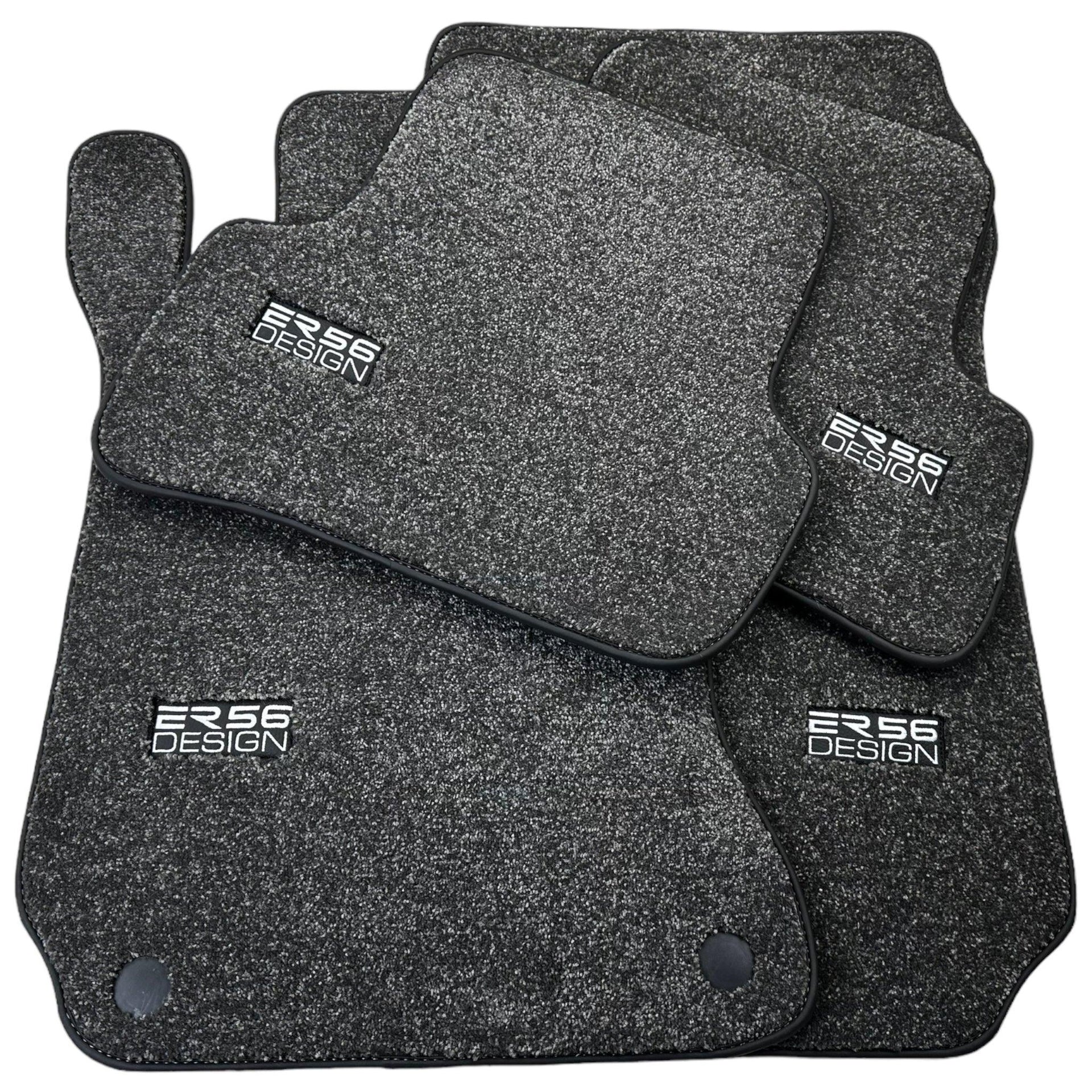 Gray Luxury Floor Mats For Mercedes Benz C-Class A205 Convertible Facelift (2018-2023) | ER56 Design - AutoWin