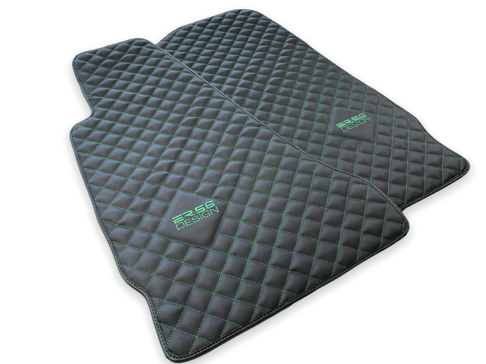 Leather Floor Mats For Aston Martin V8 Vantage (2005–2023) ER56 Design - AutoWin