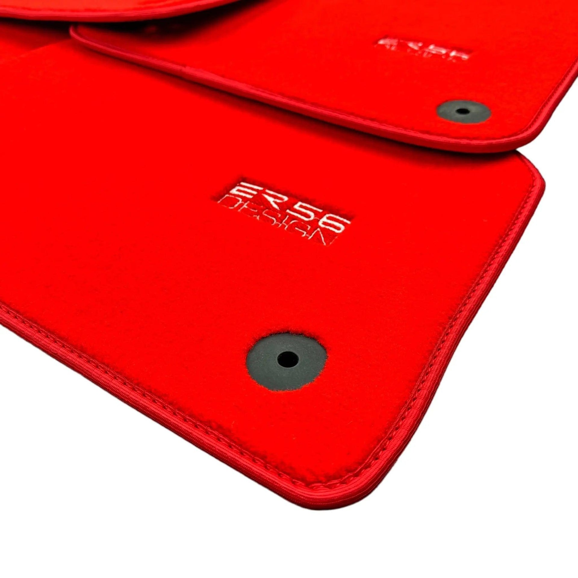 Red Floor Mats for Audi Q2 (2020-2024) | ER56 Design - AutoWin
