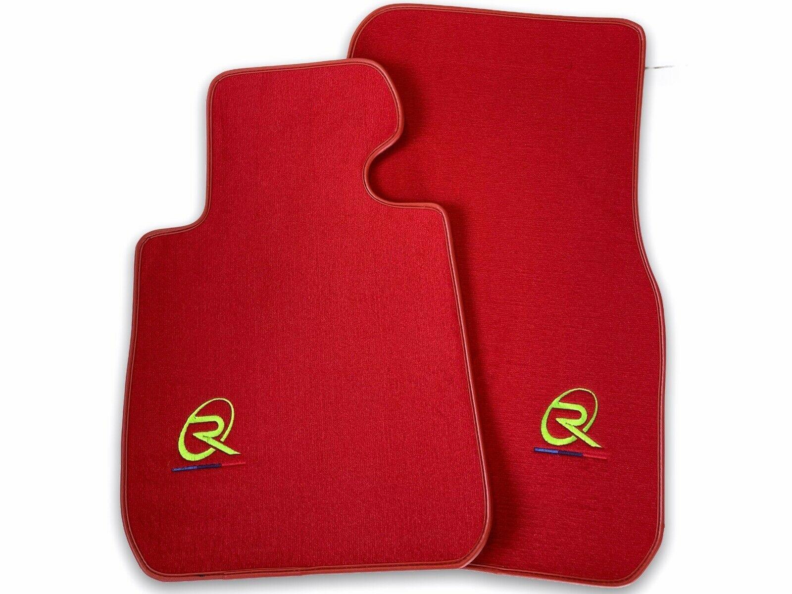 Red Floor Mats For BMW 3 Series E36 2-door Coupe ROVBUT Brand Tailored Set Perfect Fit Green SNIP Collection - AutoWin