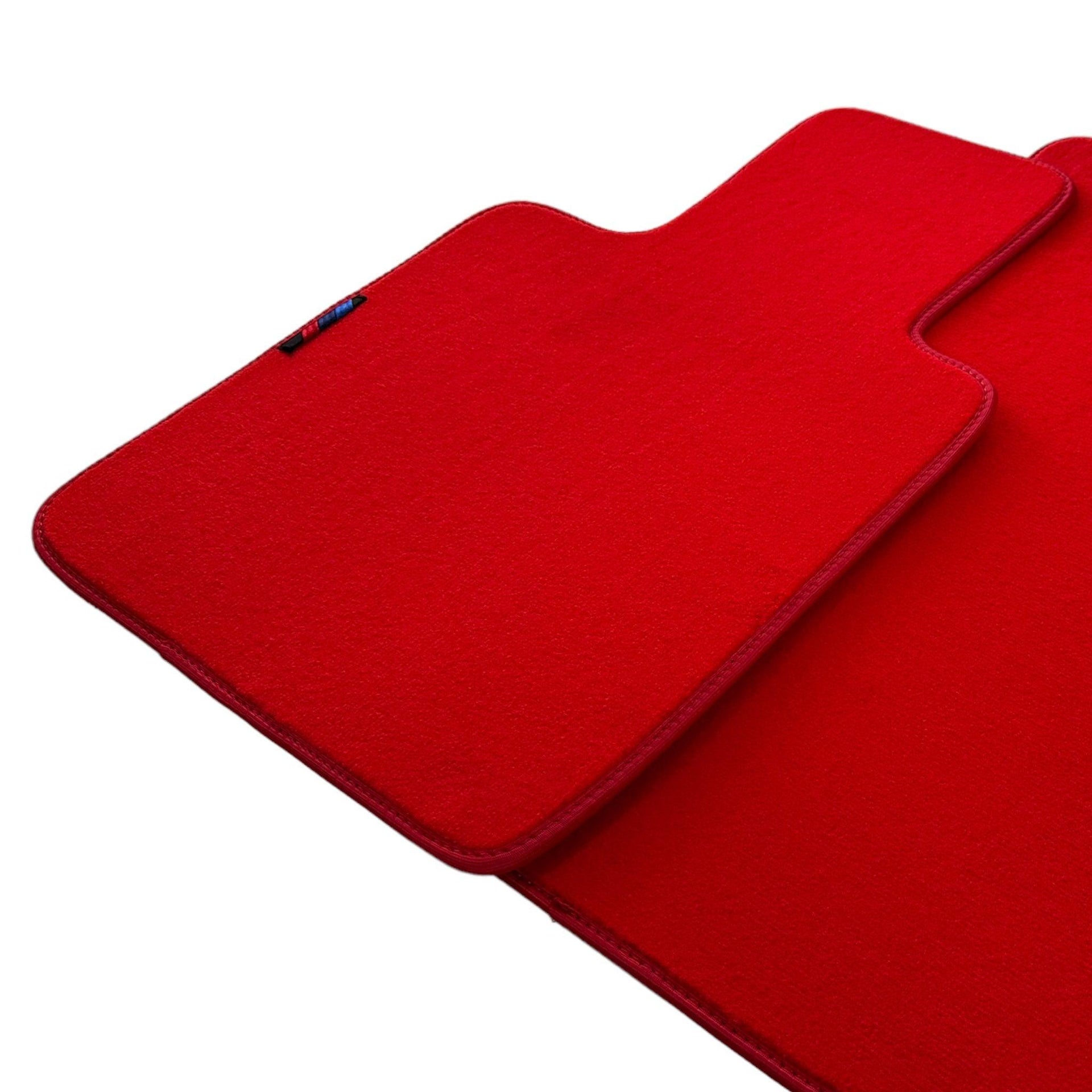 Red Floor Mats For BMW Z4 Series E85 Convertible (2003-2008) With M Package AutoWin Brand - AutoWin