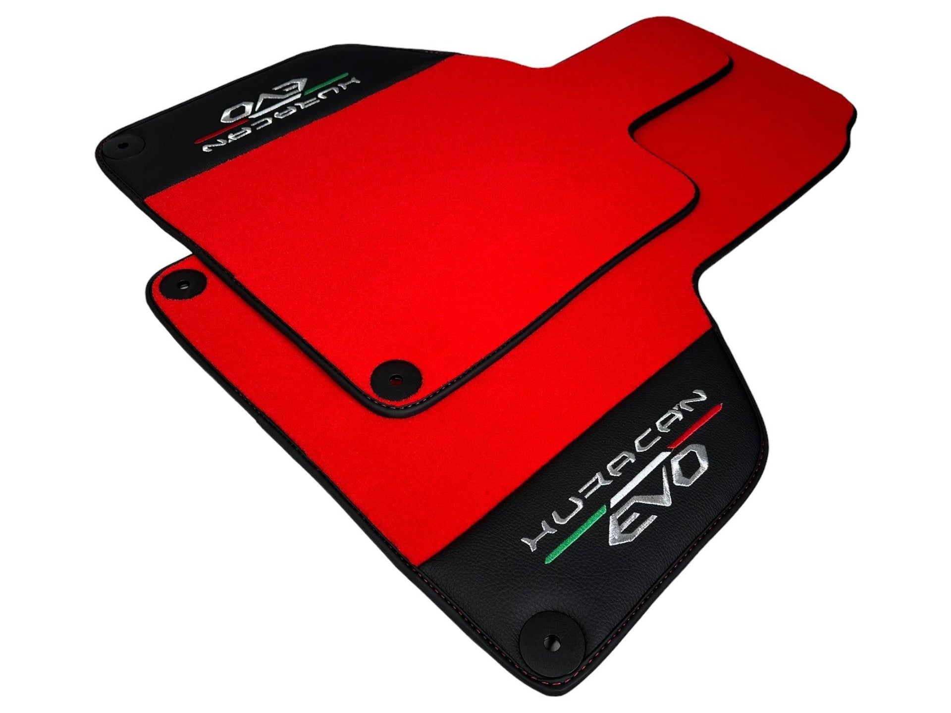 Lamborghini Huracan EVO (2014-2023): Red Mats with Black Borders