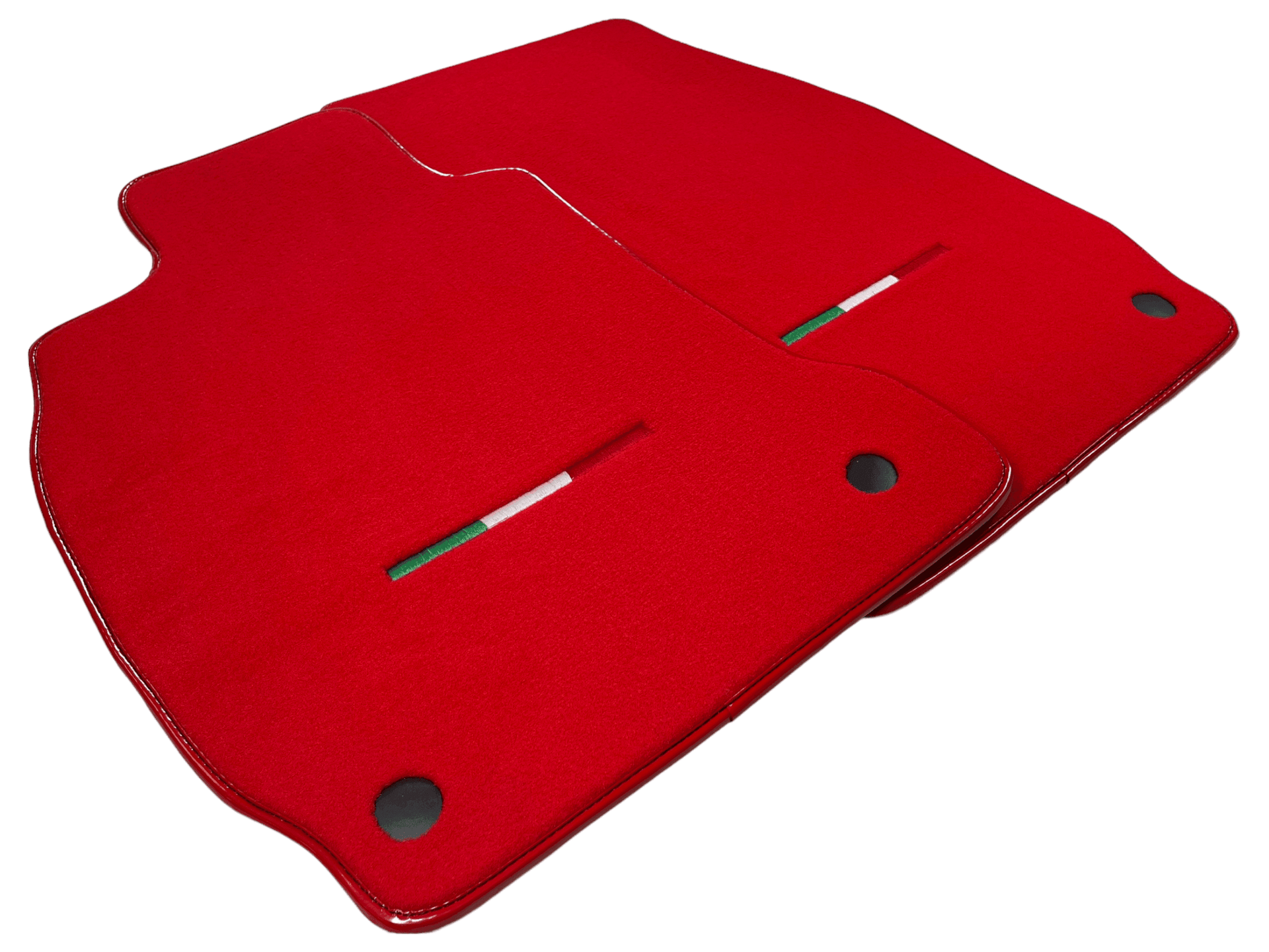 Red Floor Mats For Maserati Quattroporte IT Edition - AutoWin