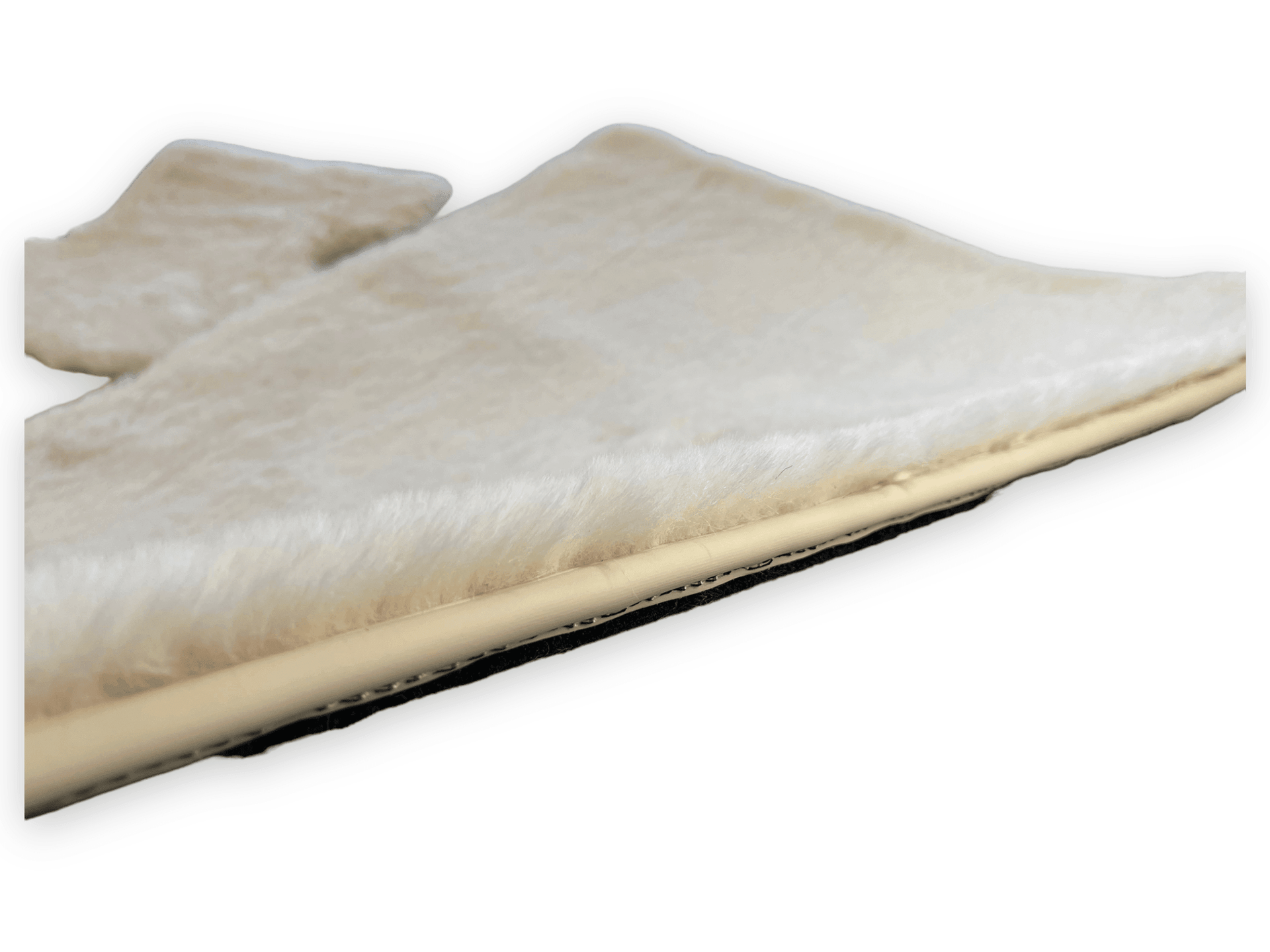 Luxury White Sheepskin Floor Mats for Rolls Royce Shadow