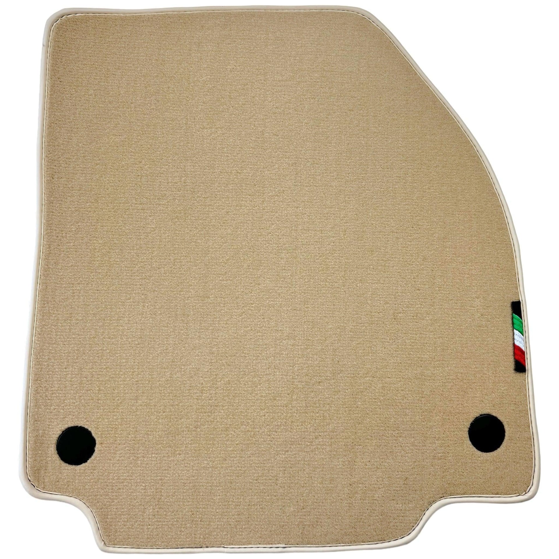 Beige Floor Mats for Ferrari 488 GTB (2016-2022) | Italian Edition - AutoWin