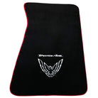 Black Floor Mats Red Trim for Pontiac FireBird (1970-1981) Trans Am - AutoWin