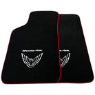 Black Floor Mats Red Trim for Pontiac FireBird (1970-1981) Trans Am - AutoWin