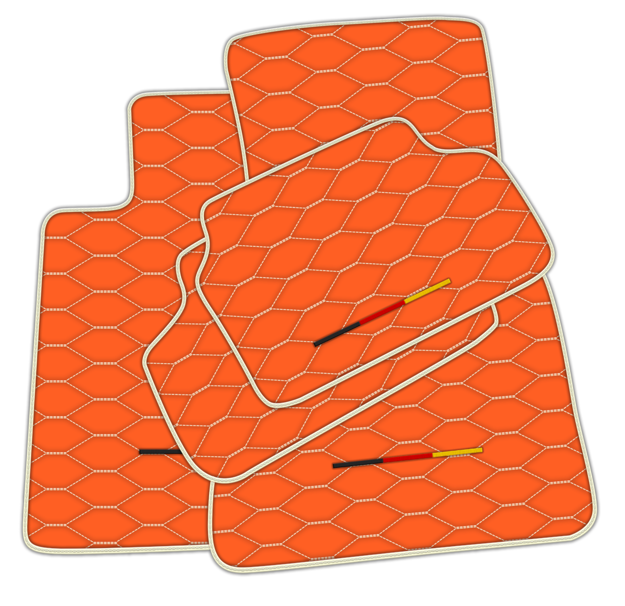 Luxury Brown Leather Floor Mats for BMW G20 Sedan (2019-2024)