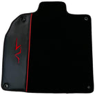 Black Floor Mats for Lamborghini Aventador SV with Carbon Fiber - AutoWin