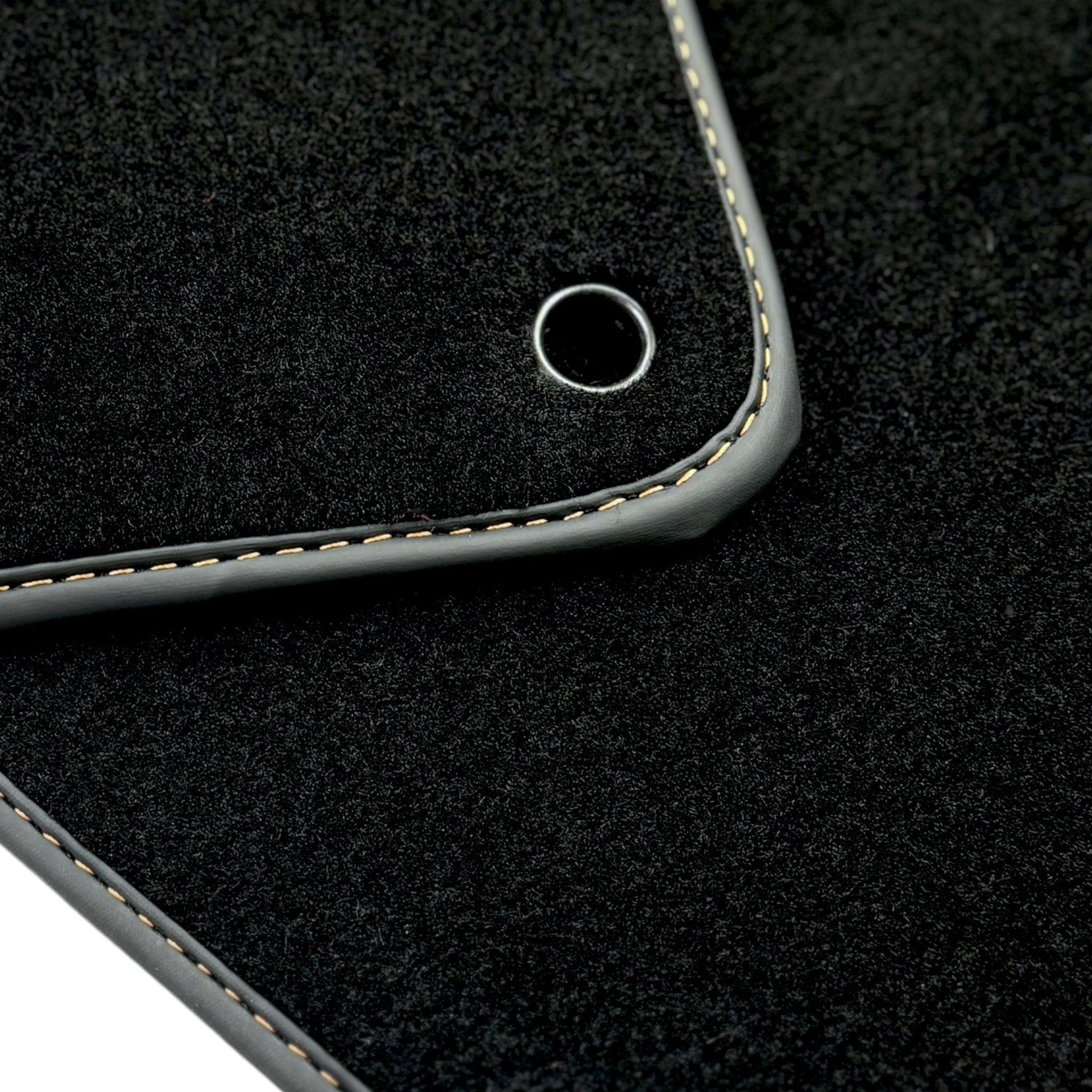 Black Floor Mats for Lamborghini Aventador SV | Orange Edition - AutoWin