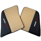 Beige Floor Mats for Ferrari 296 GTB (2022-2024) with Leather - AutoWin