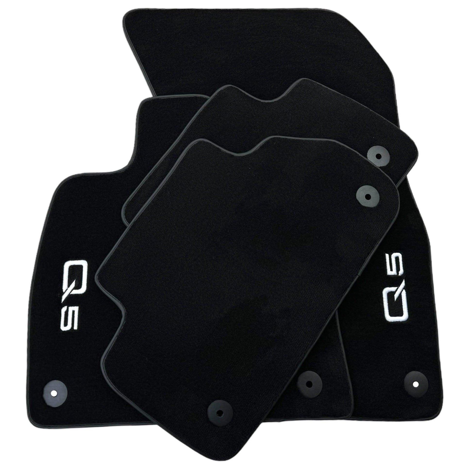 Black Floor Mats for Audi Q5 8R Hybrid (2008-2017) - AutoWin